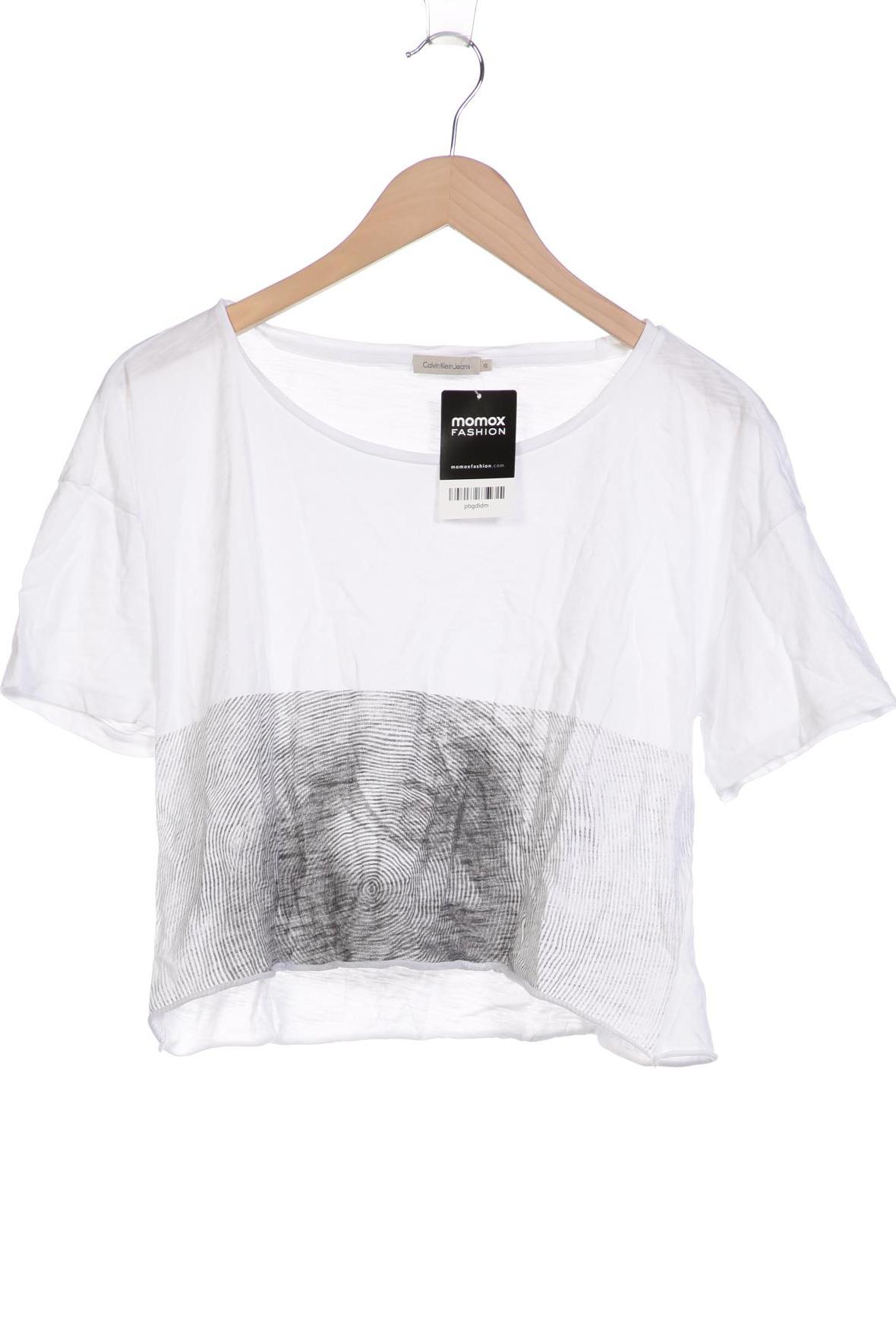 

Calvin Klein Jeans Damen T-Shirt, weiß, Gr. 34