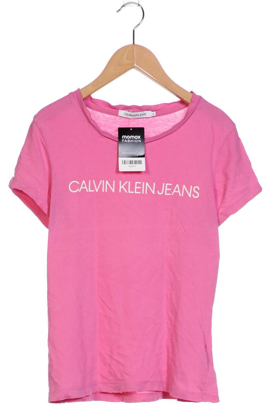 

Calvin Klein Jeans Damen T-Shirt, pink, Gr. 36