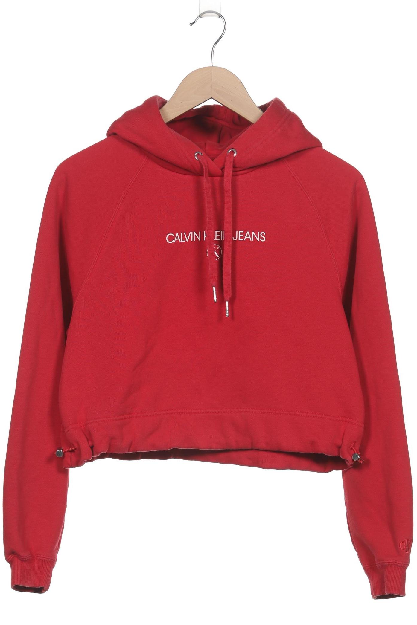 

Calvin Klein Jeans Damen Kapuzenpullover, rot, Gr. 36