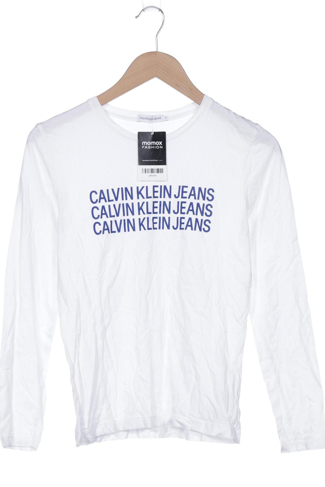 

Calvin Klein Jeans Herren Langarmshirt, weiß, Gr. 14