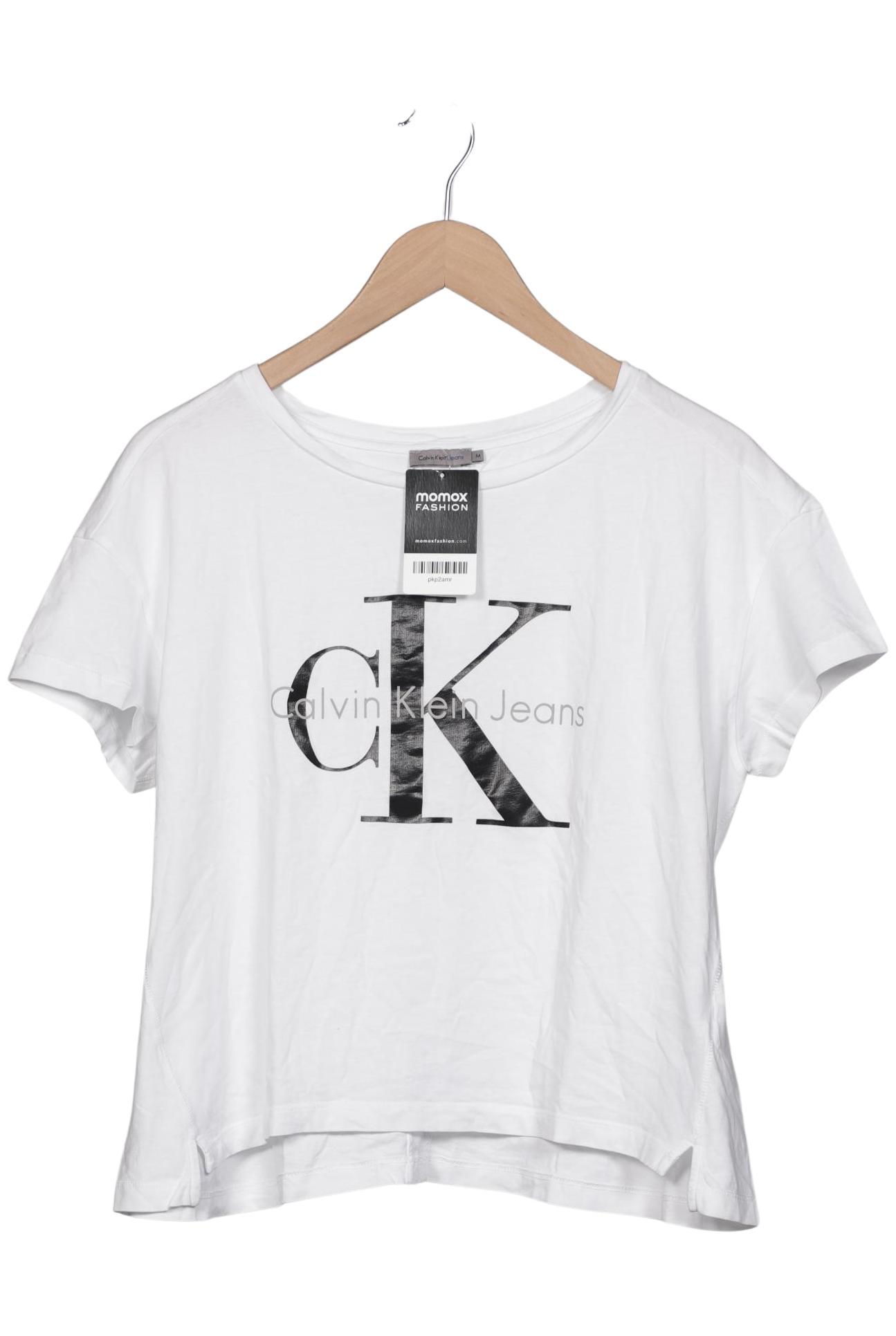 

Calvin Klein Jeans Damen T-Shirt, weiß, Gr. 38
