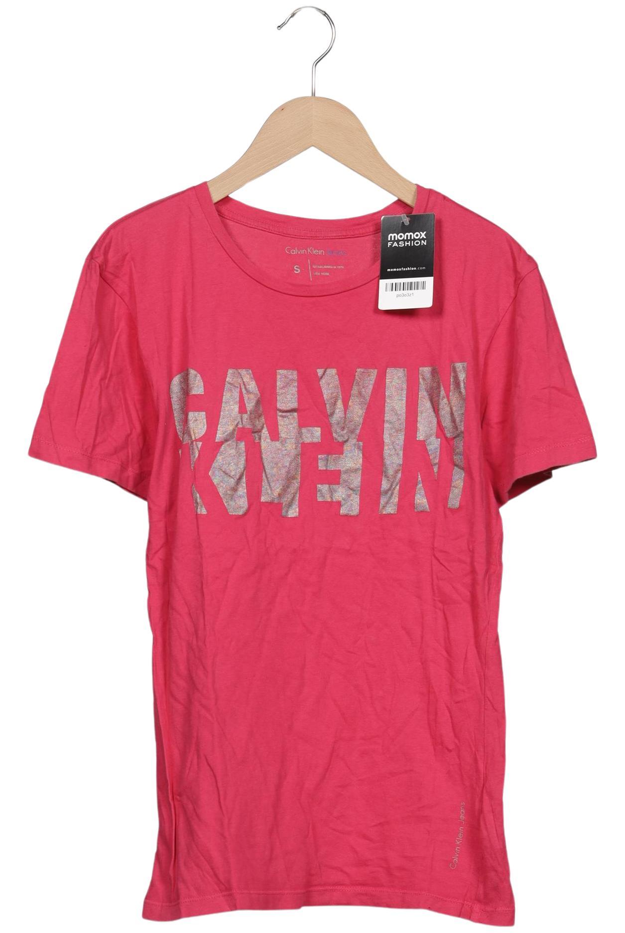 

Calvin Klein Jeans Damen T-Shirt, pink, Gr. 36