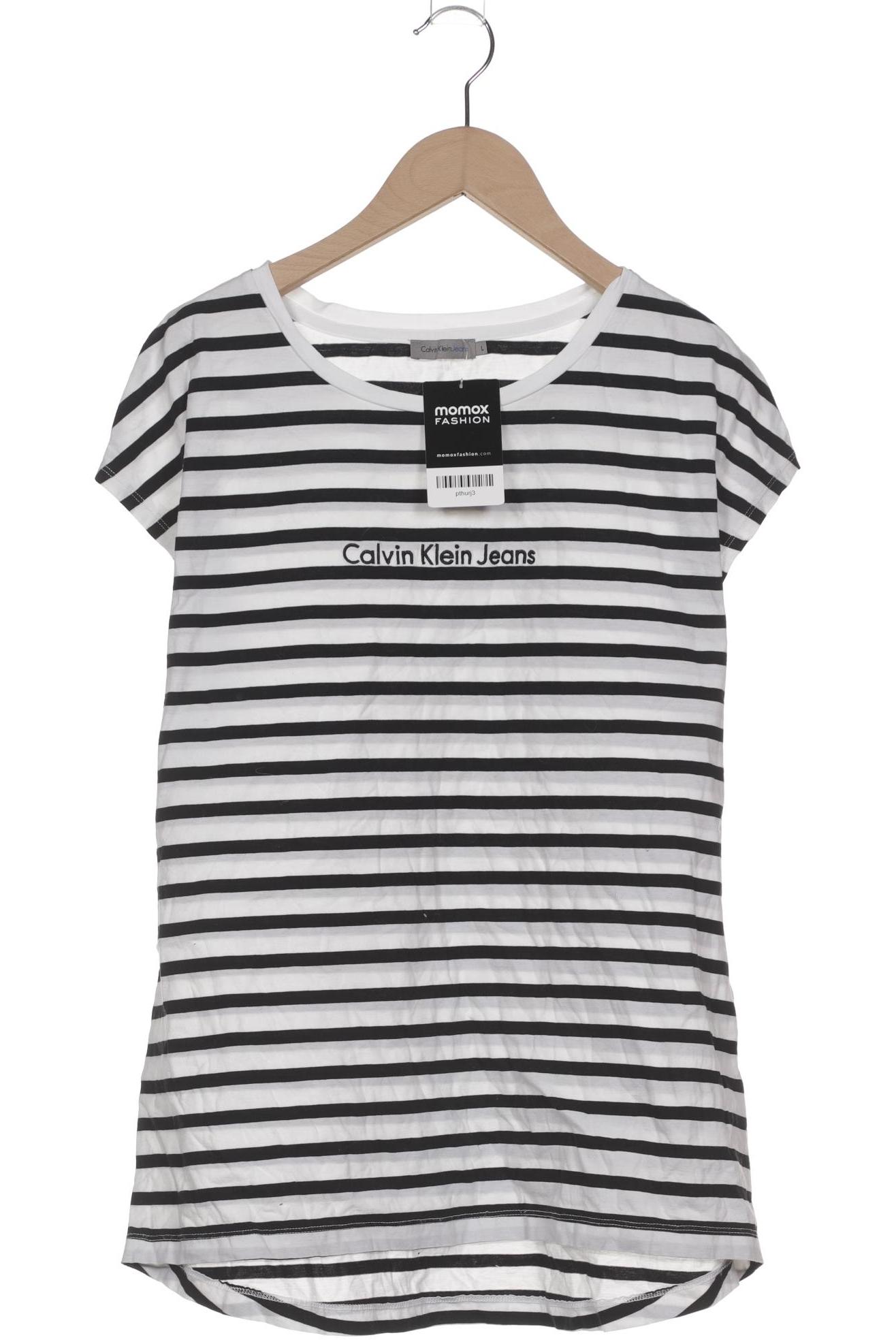 

Calvin Klein Jeans Damen T-Shirt, weiß, Gr. 42