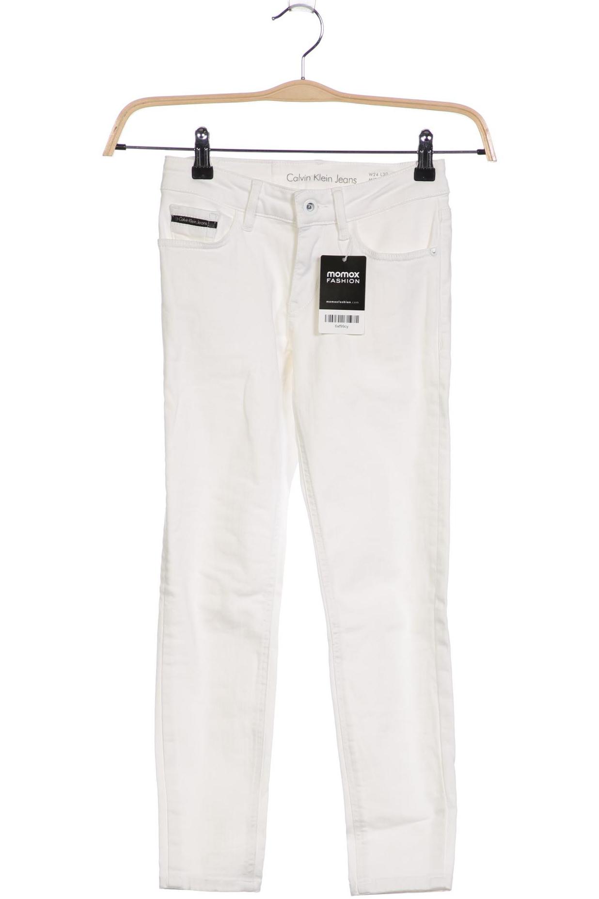 

Calvin Klein Jeans Damen Jeans, weiß, Gr. 24