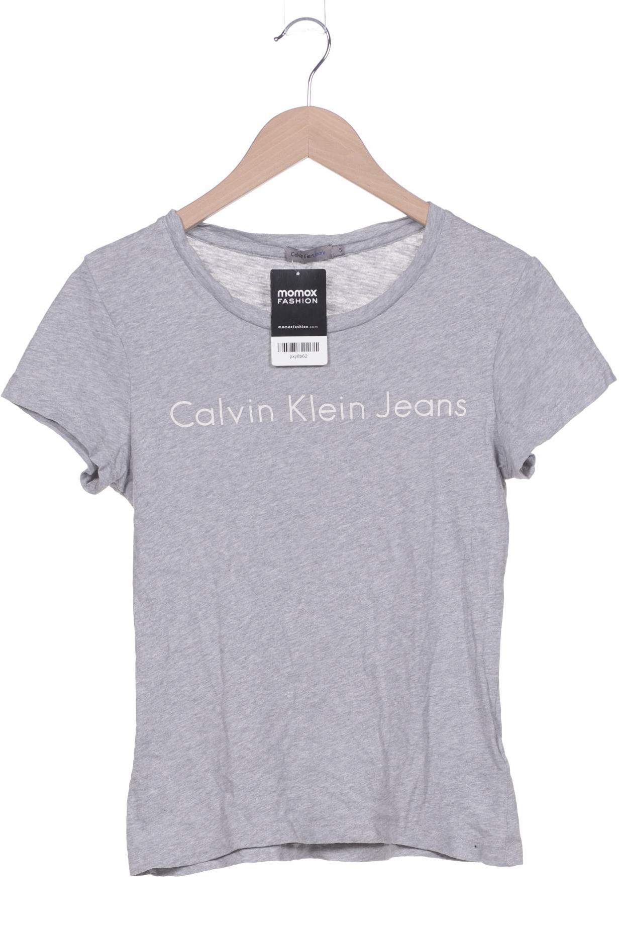 

Calvin Klein Jeans Damen T-Shirt, grau, Gr. 36