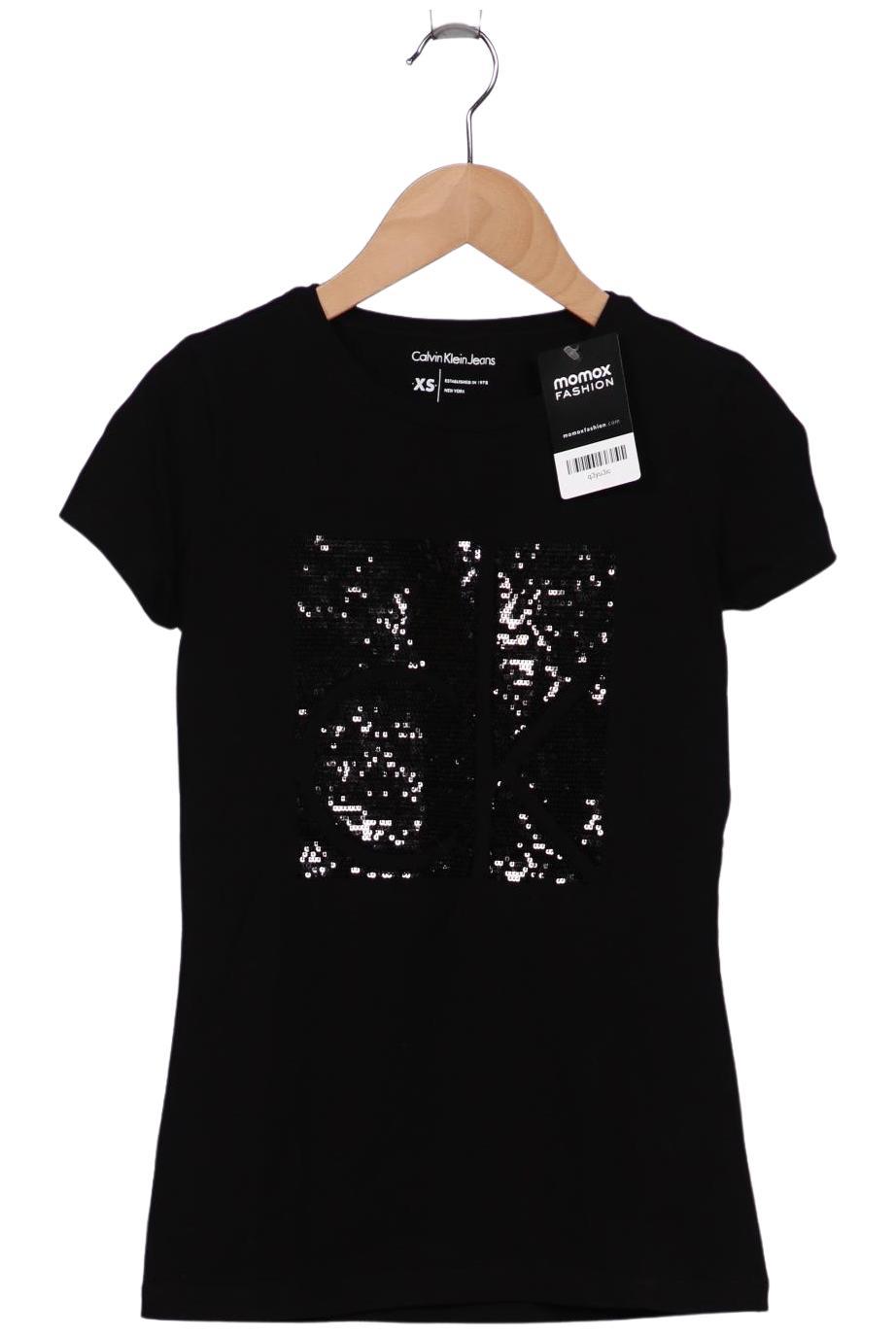 

Calvin Klein Jeans Damen T-Shirt, schwarz, Gr. 34