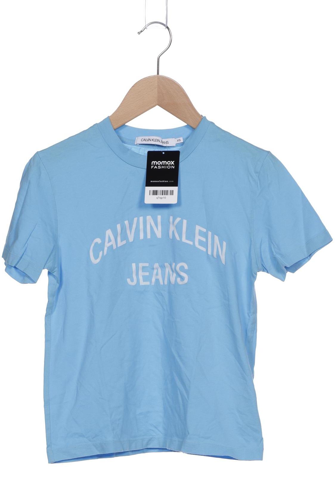 

Calvin Klein Jeans Damen T-Shirt, hellblau, Gr. 34