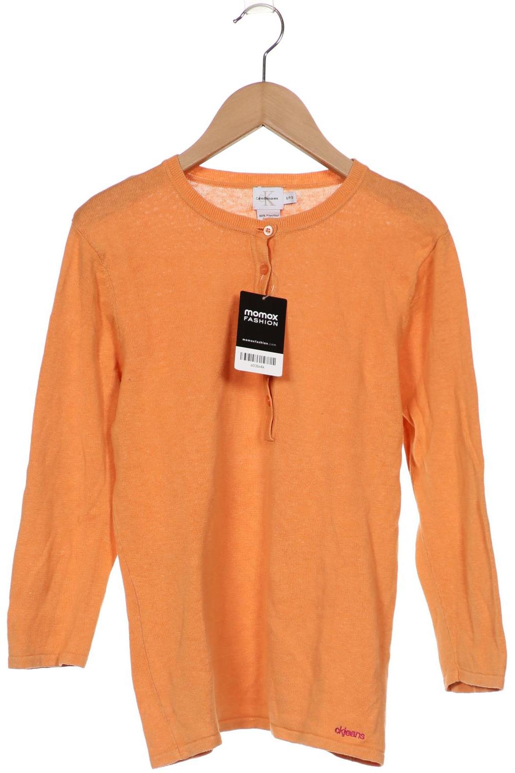 

Calvin Klein Jeans Damen Langarmshirt, orange, Gr. 36
