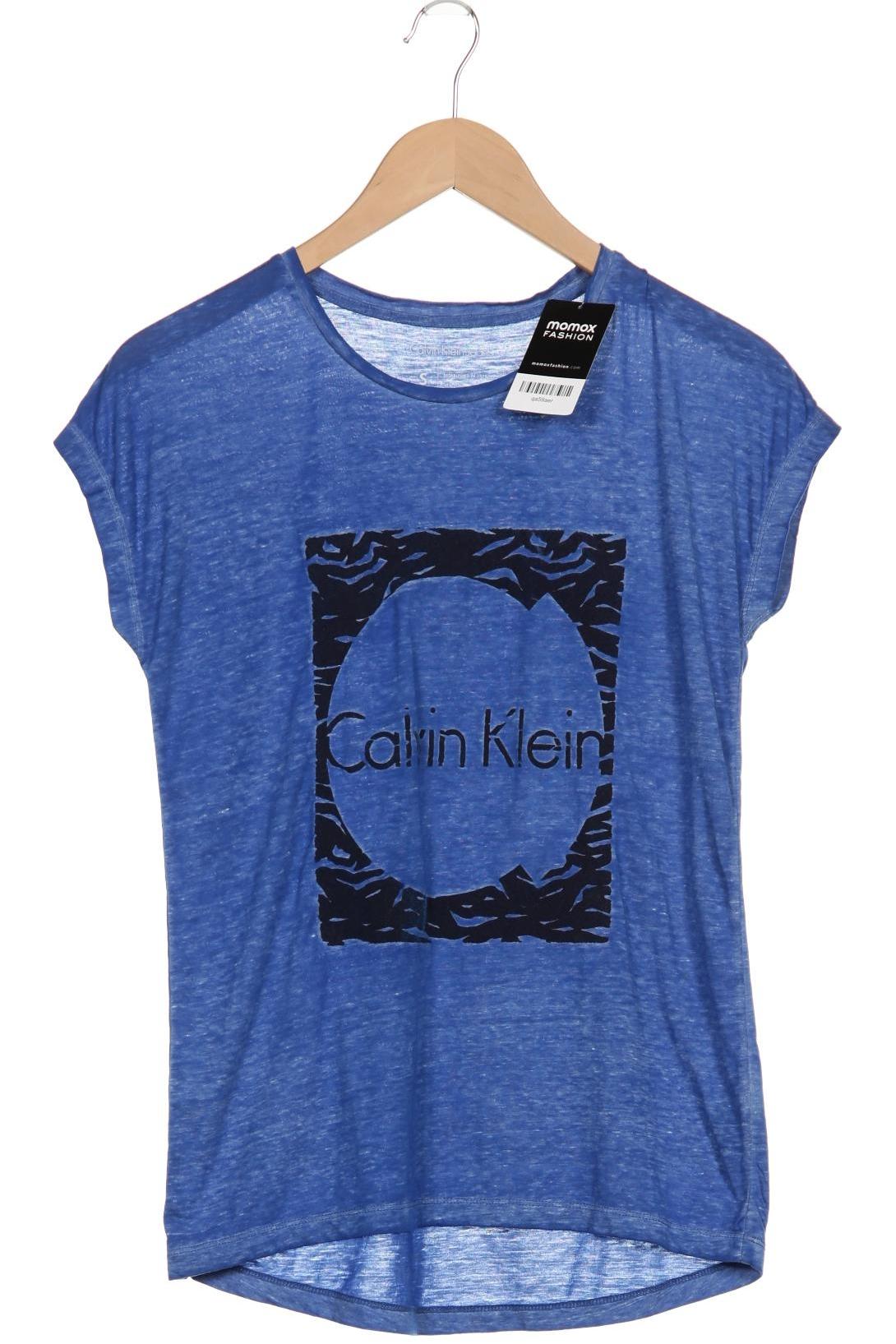

Calvin Klein Jeans Damen T-Shirt, blau, Gr. 36