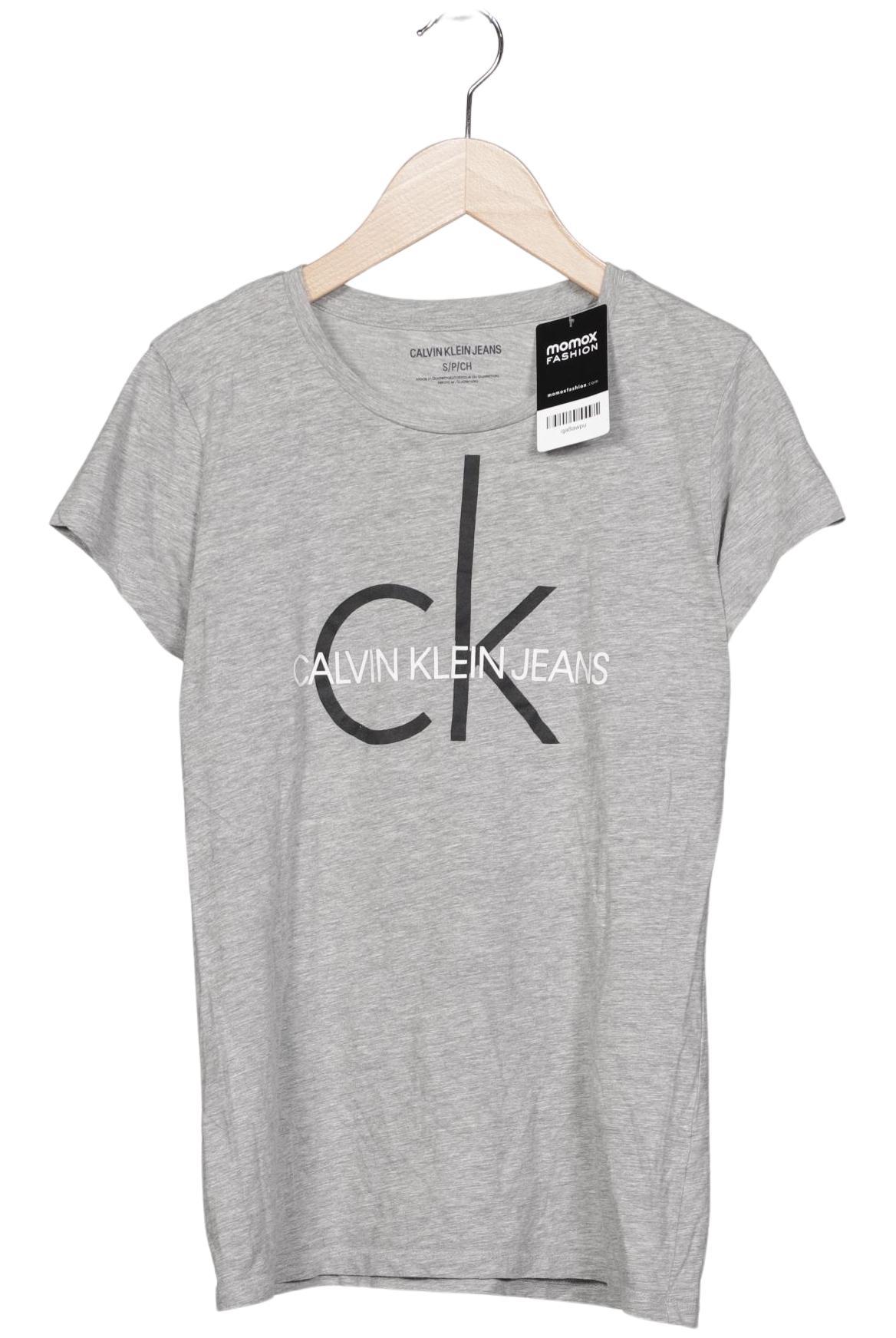 

Calvin Klein Jeans Damen T-Shirt, grau, Gr. 36