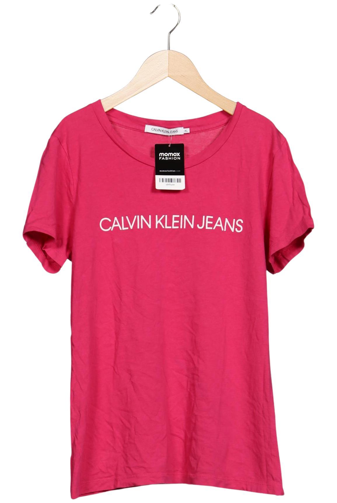 

Calvin Klein Jeans Damen T-Shirt, pink, Gr. 44