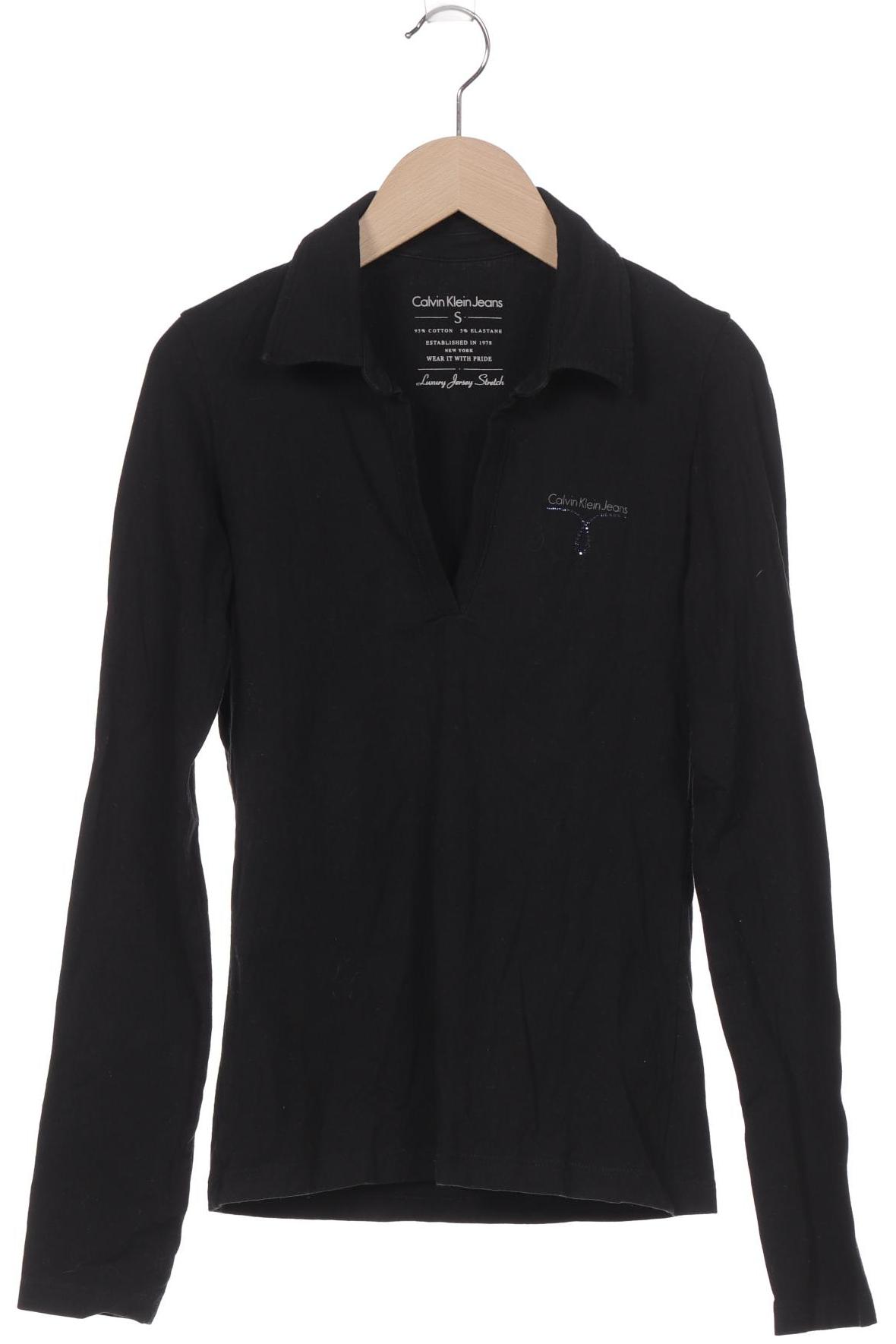 

Calvin Klein Jeans Damen Langarmshirt, schwarz