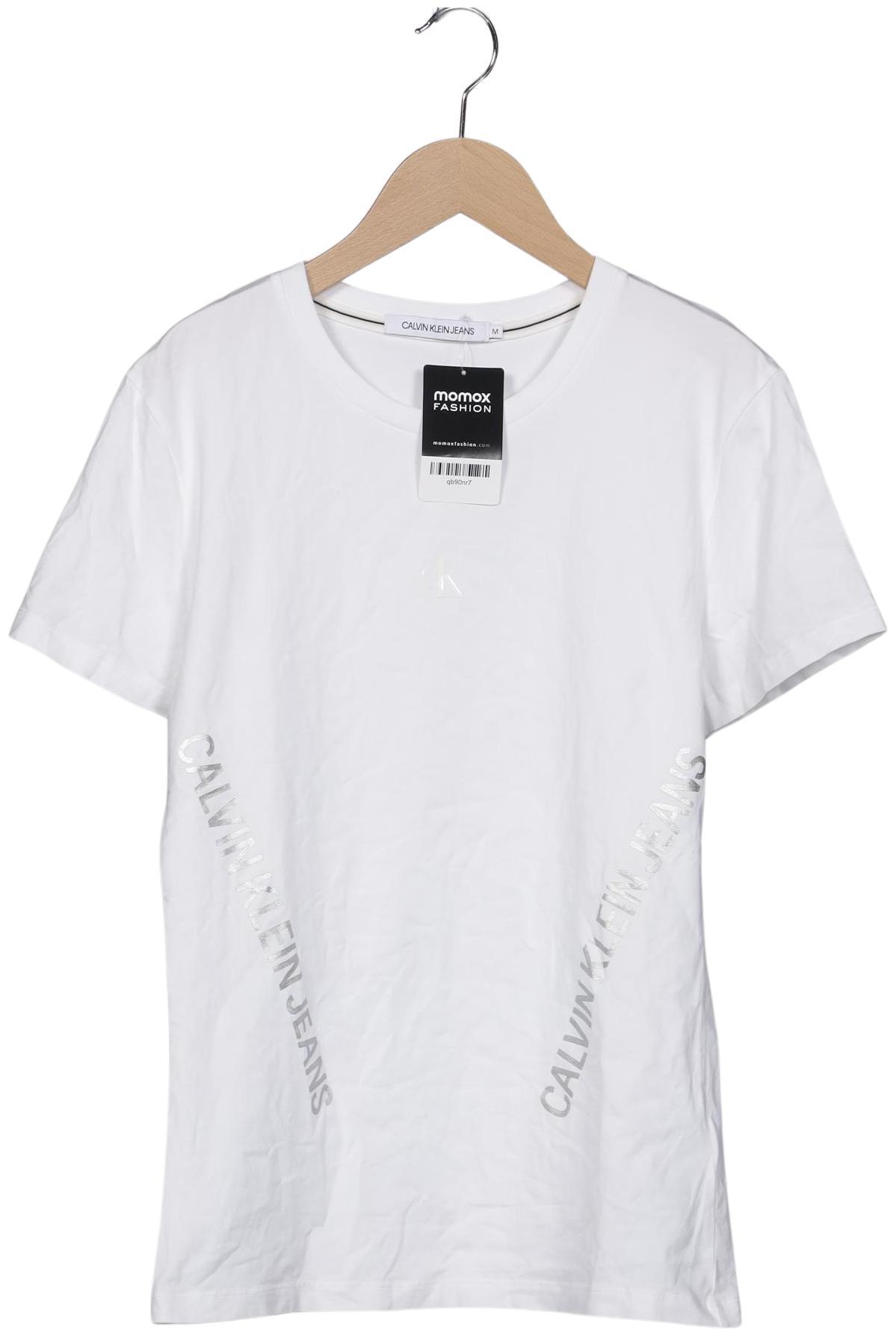 

Calvin Klein Jeans Damen T-Shirt, weiß, Gr. 38