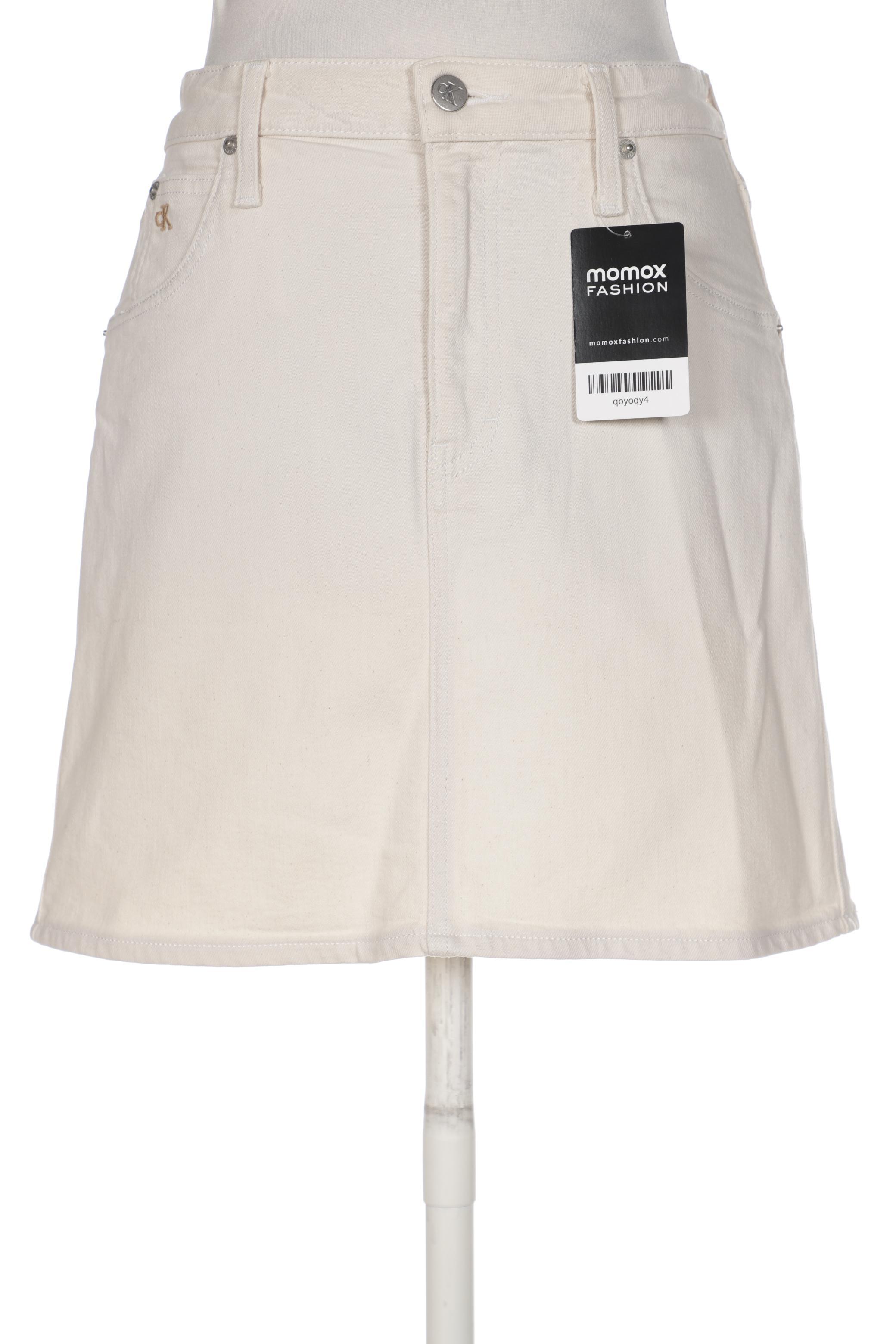 

Calvin Klein Jeans Damen Rock, cremeweiß, Gr. 27