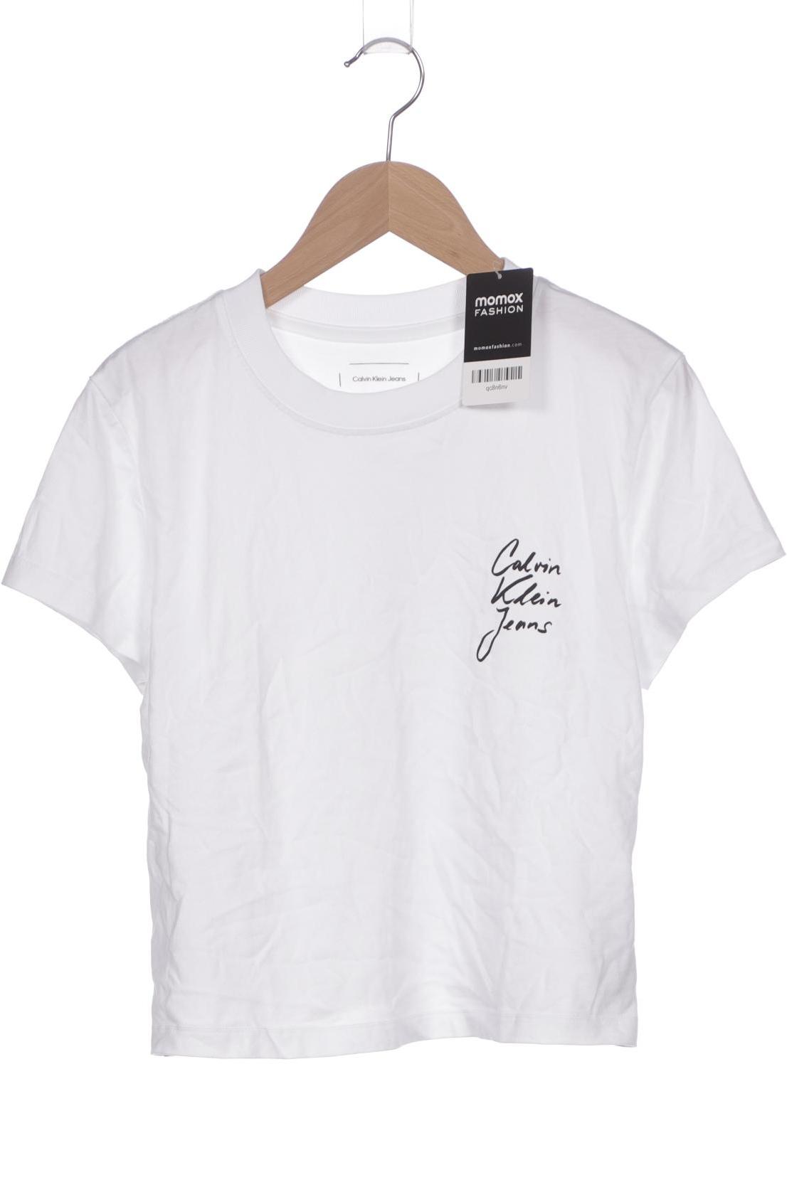 

Calvin Klein Jeans Damen T-Shirt, weiß, Gr. 38
