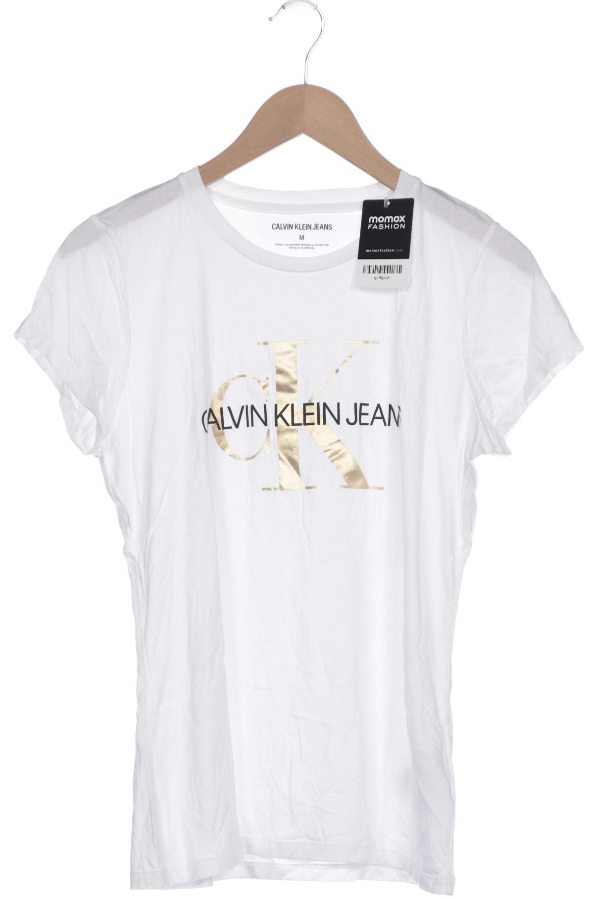 

Calvin Klein Jeans Damen T-Shirt, weiß, Gr. 38