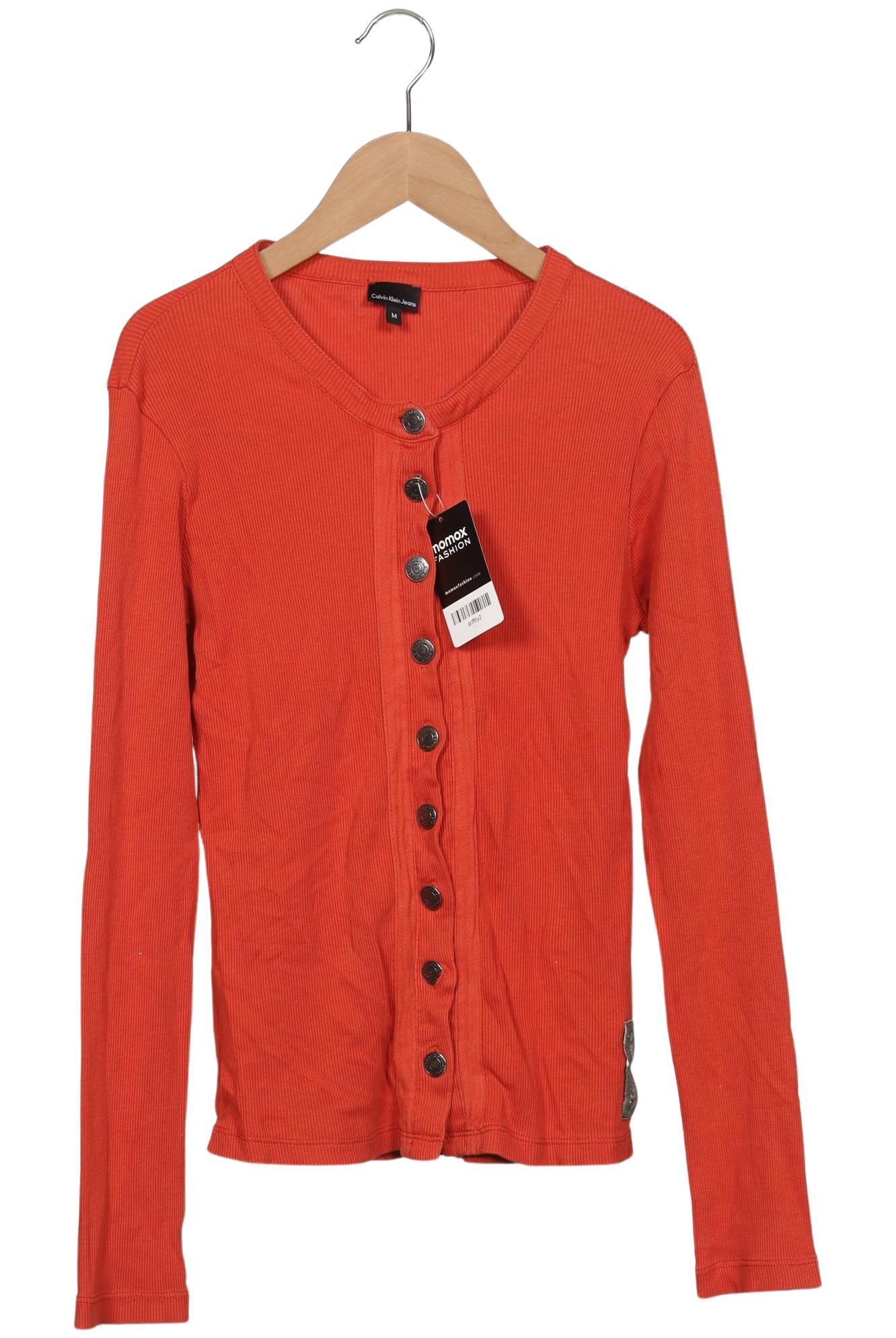 

Calvin Klein Jeans Damen Strickjacke, orange, Gr. 38