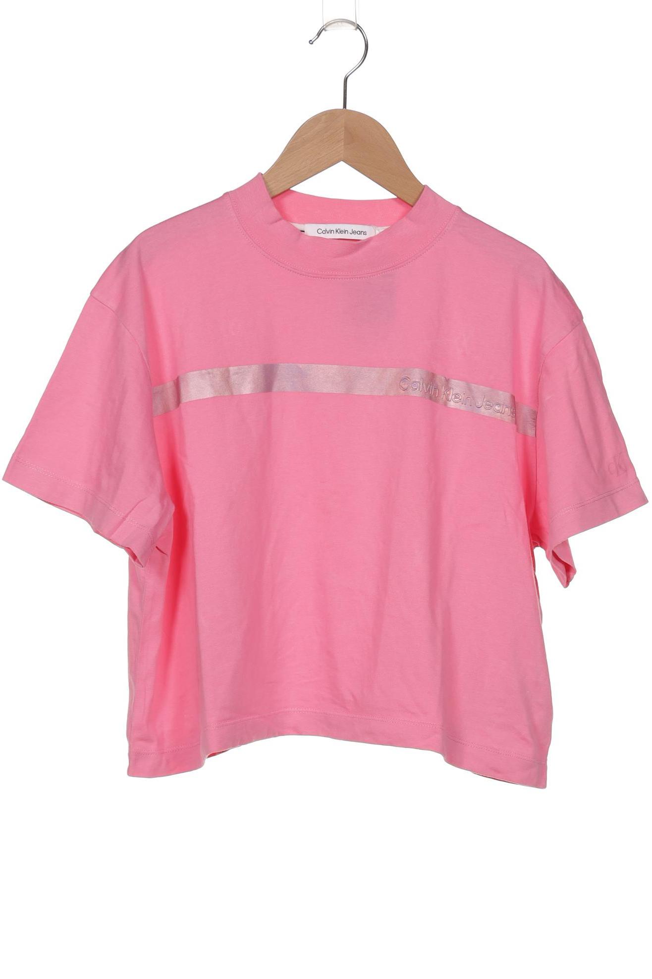 

Calvin Klein Jeans Damen T-Shirt, pink, Gr. 36