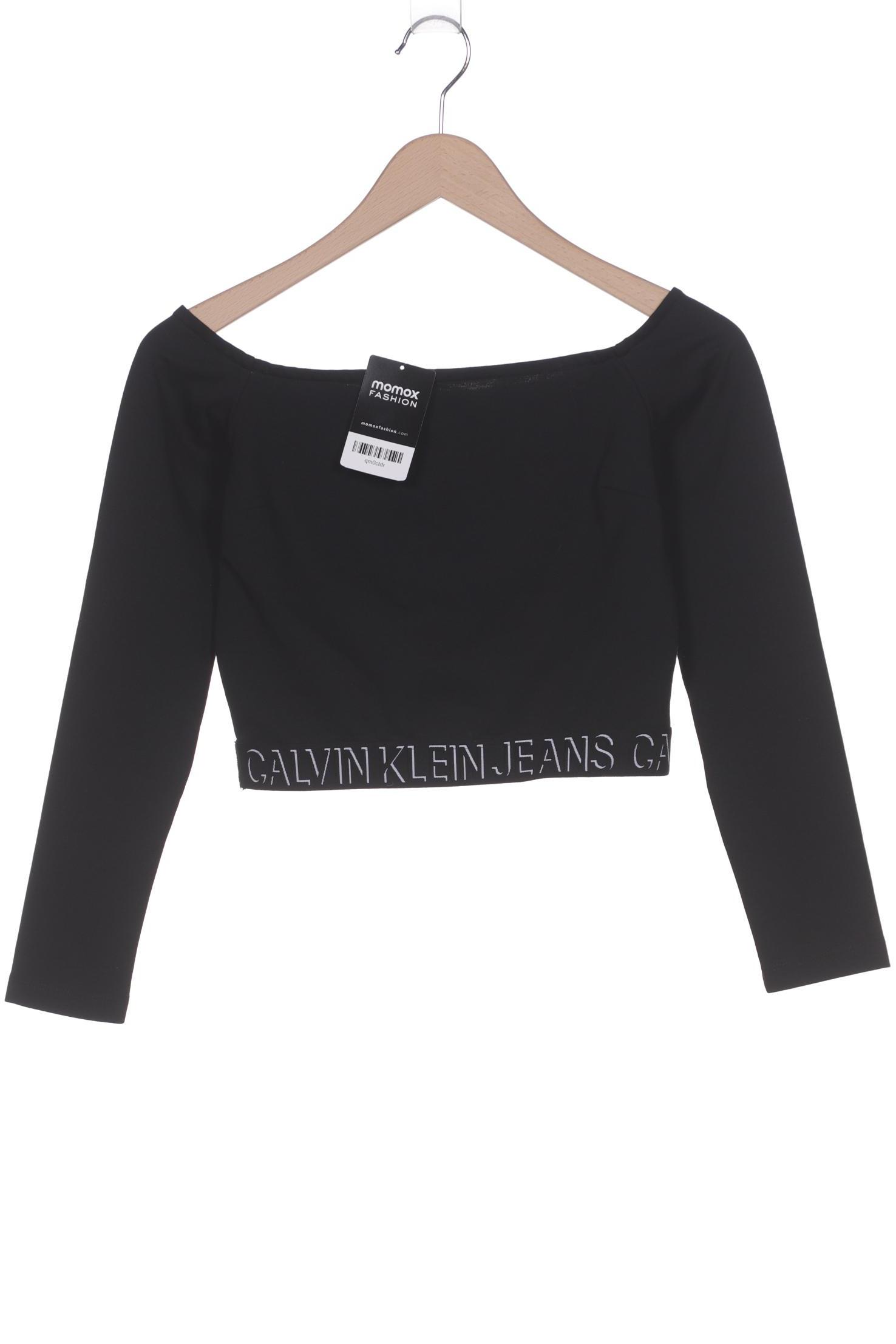 

Calvin Klein Jeans Damen Langarmshirt, schwarz, Gr. 36