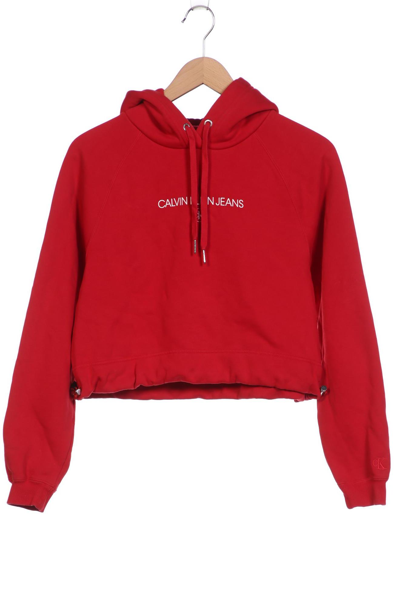 

Calvin Klein Jeans Damen Kapuzenpullover, rot, Gr. 36