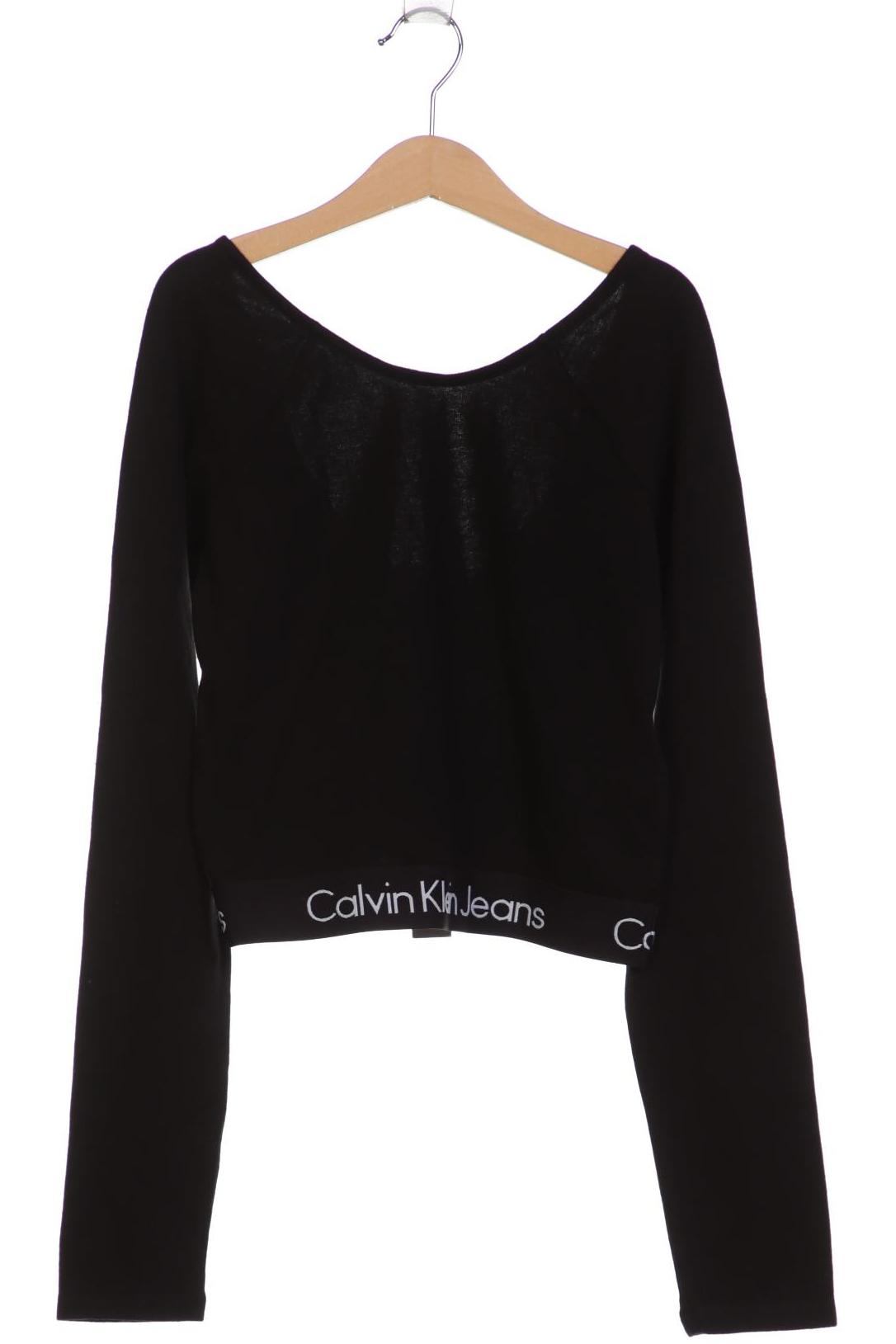 

Calvin Klein Jeans Damen Langarmshirt, schwarz, Gr. 36