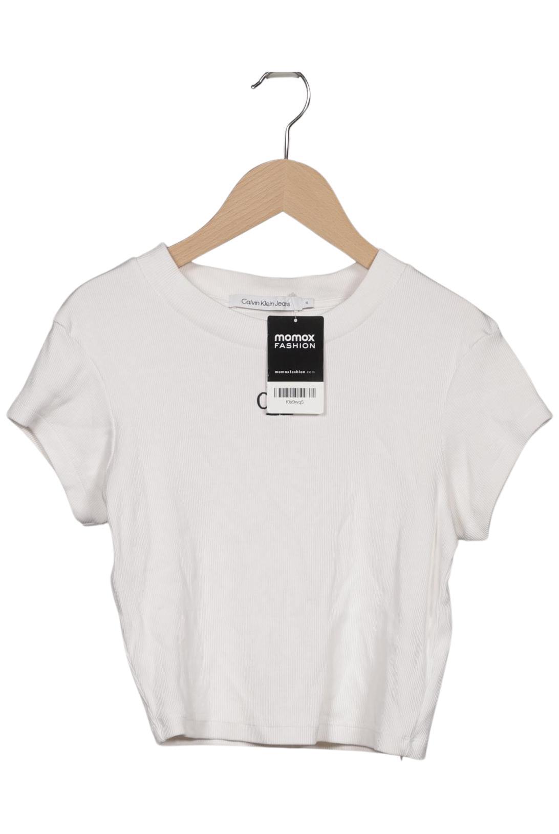 

Calvin Klein Jeans Damen T-Shirt, weiß, Gr. 38