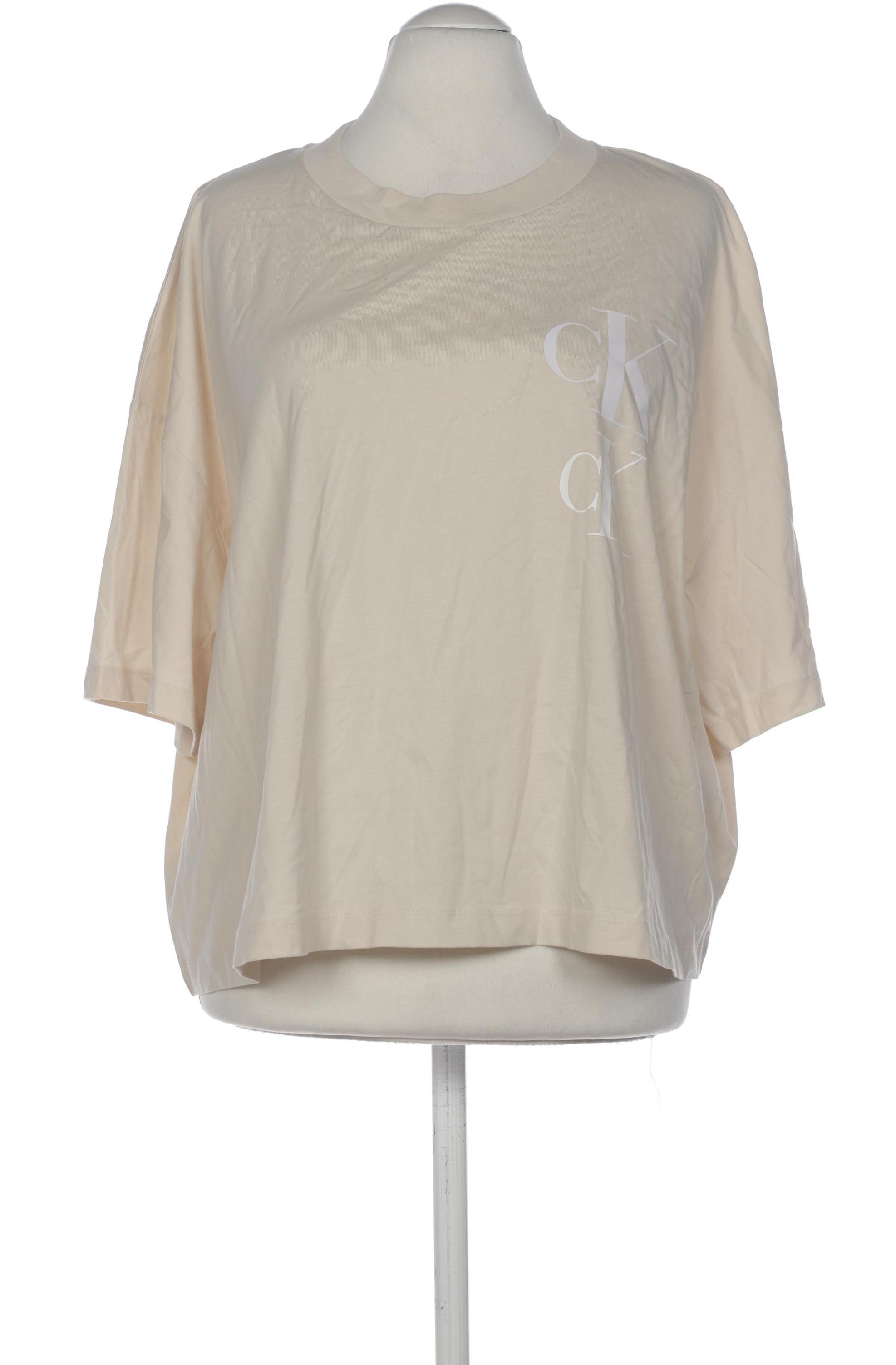 

Calvin Klein Jeans Damen T-Shirt, beige, Gr. 52