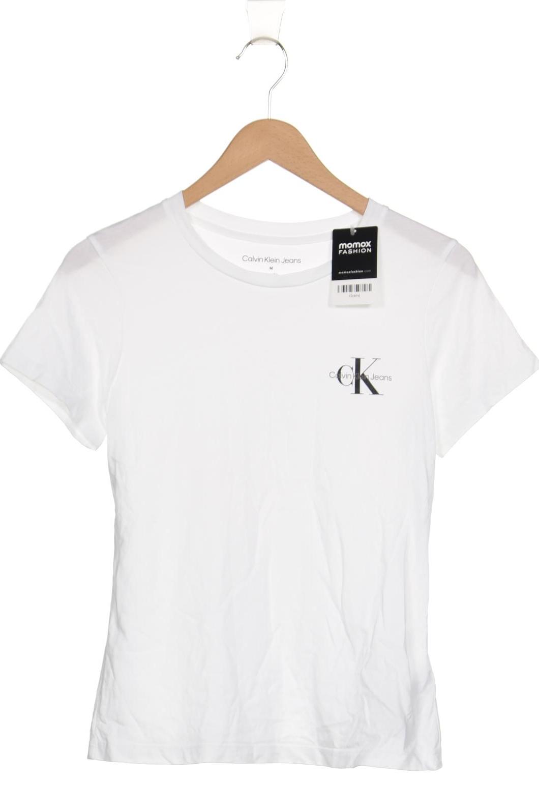 

Calvin Klein Jeans Damen T-Shirt, weiß, Gr. 38