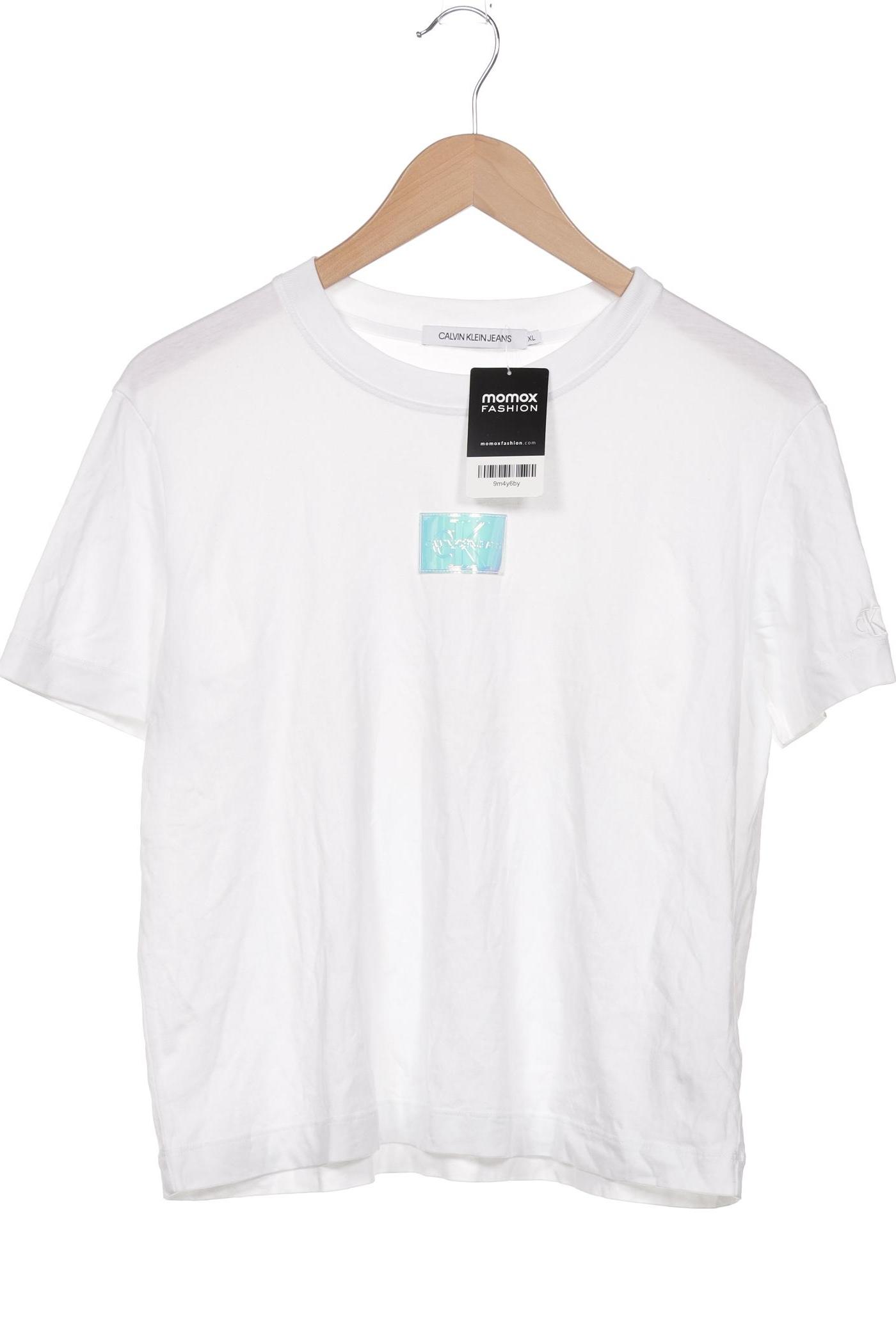 

Calvin Klein Jeans Damen T-Shirt, weiß, Gr. 44