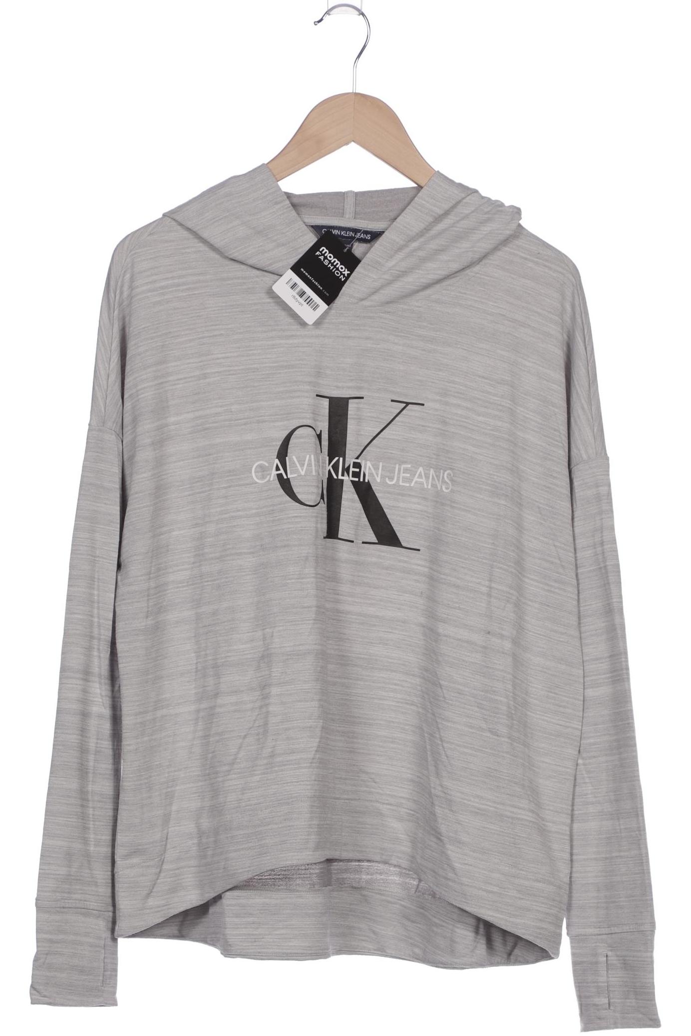 

Calvin Klein Jeans Damen Kapuzenpullover, grau, Gr. 44
