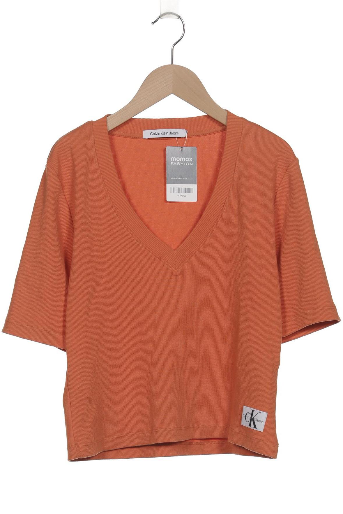 

Calvin Klein Jeans Damen T-Shirt, orange, Gr. 38
