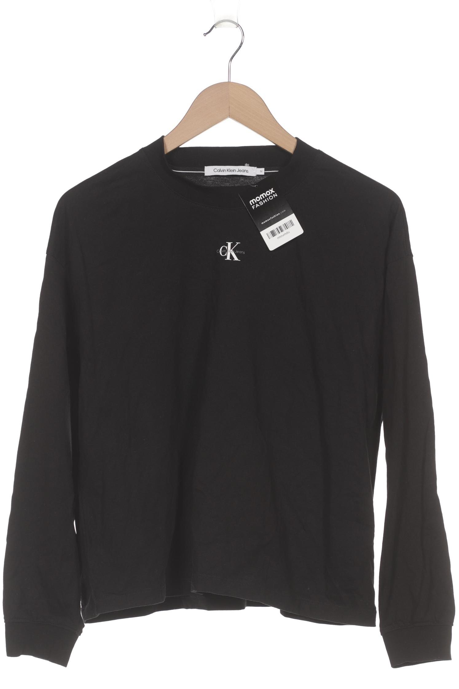 

Calvin Klein Jeans Damen Langarmshirt, schwarz, Gr. 38