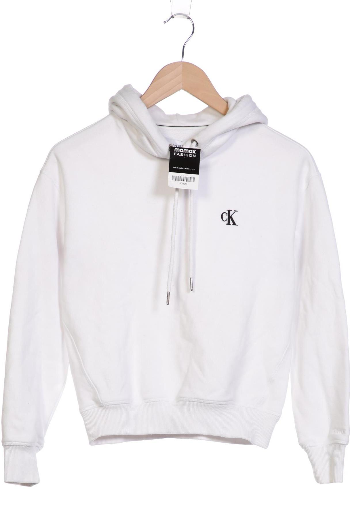 

Calvin Klein Jeans Damen Kapuzenpullover, weiß, Gr. 34