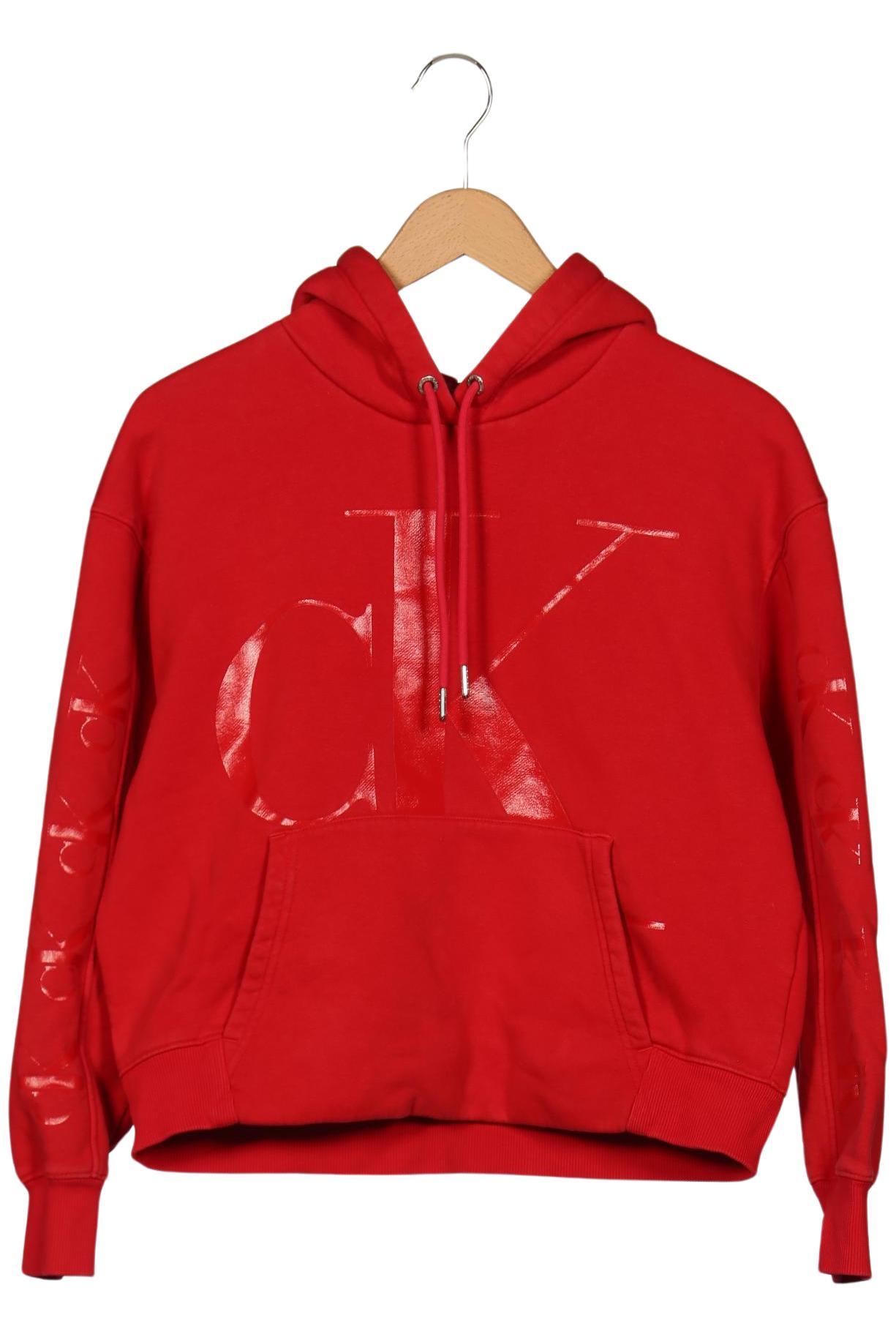 

Calvin Klein Jeans Damen Kapuzenpullover, rot, Gr. 38