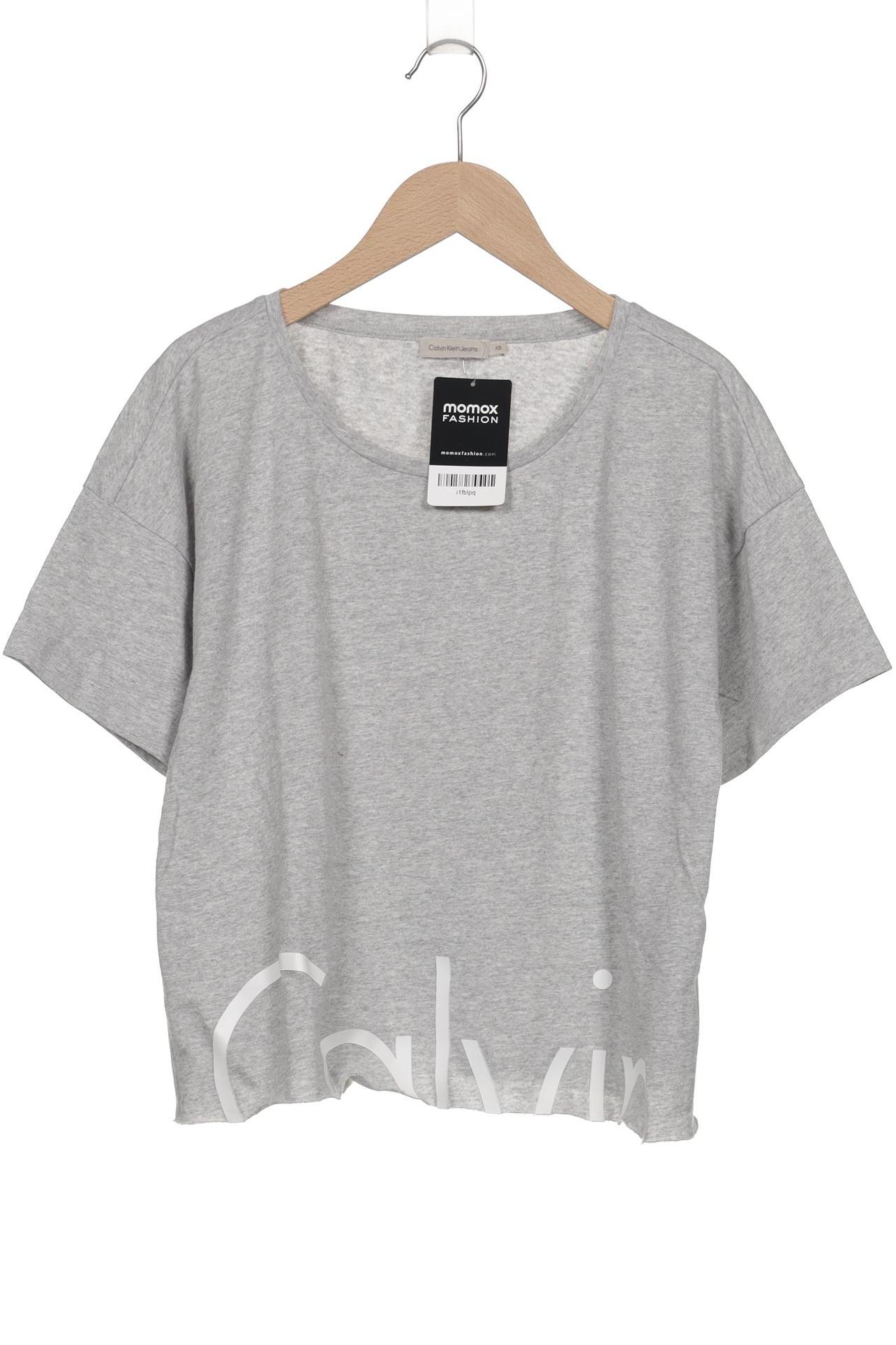 

Calvin Klein Jeans Damen T-Shirt, grau, Gr. 34