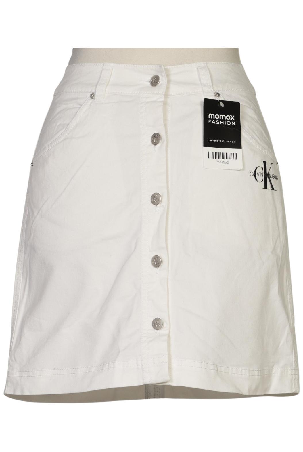 

Calvin Klein Jeans Damen Rock, weiß, Gr. 34