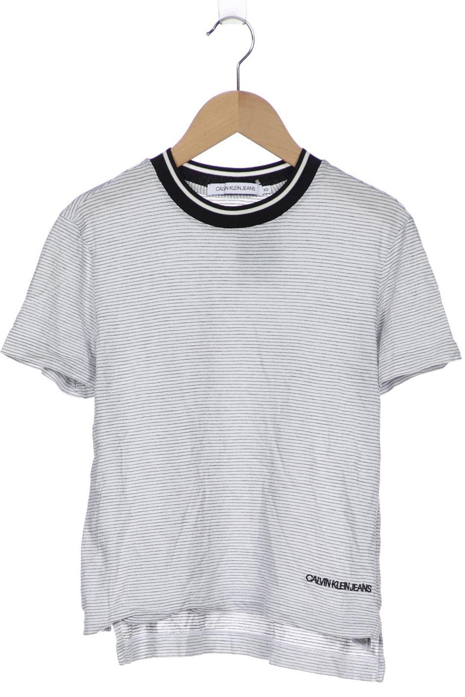 

Calvin Klein Jeans Damen T-Shirt, grau, Gr. 34