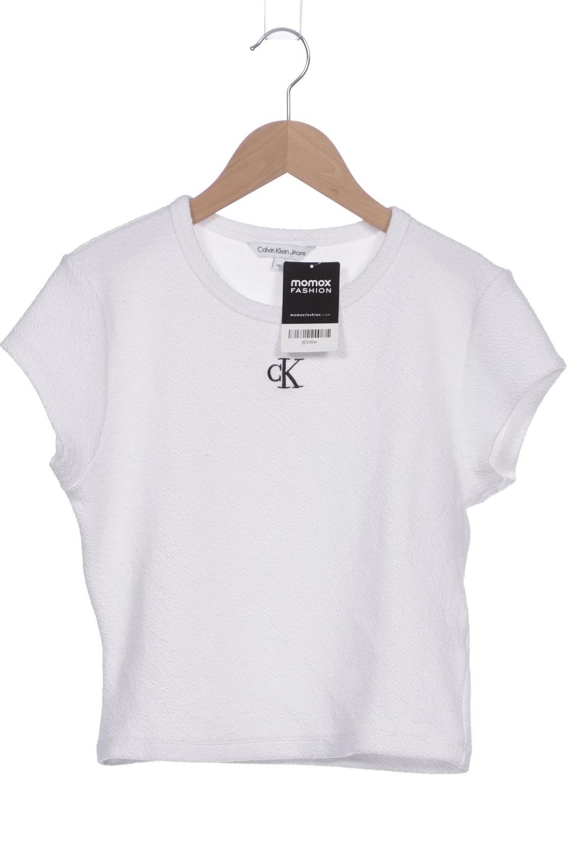 

Calvin Klein Jeans Damen T-Shirt, weiß, Gr. 38