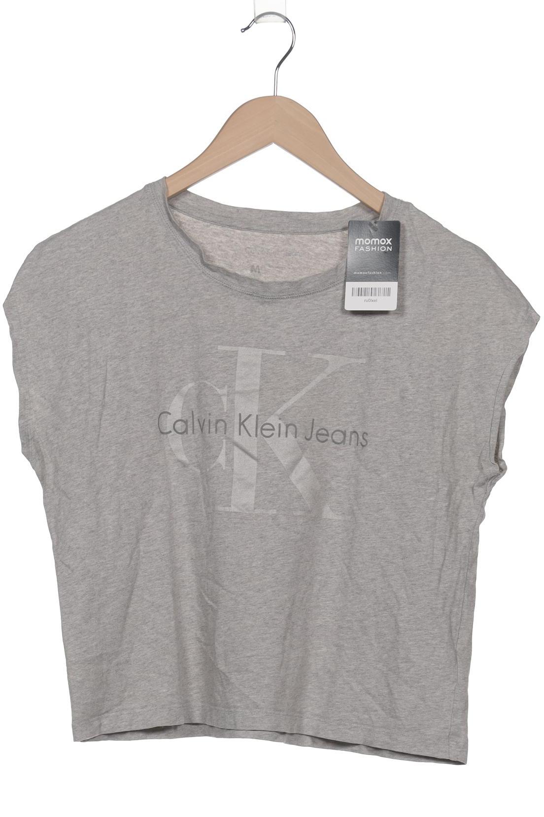 

Calvin Klein Jeans Damen T-Shirt, grau, Gr. 38