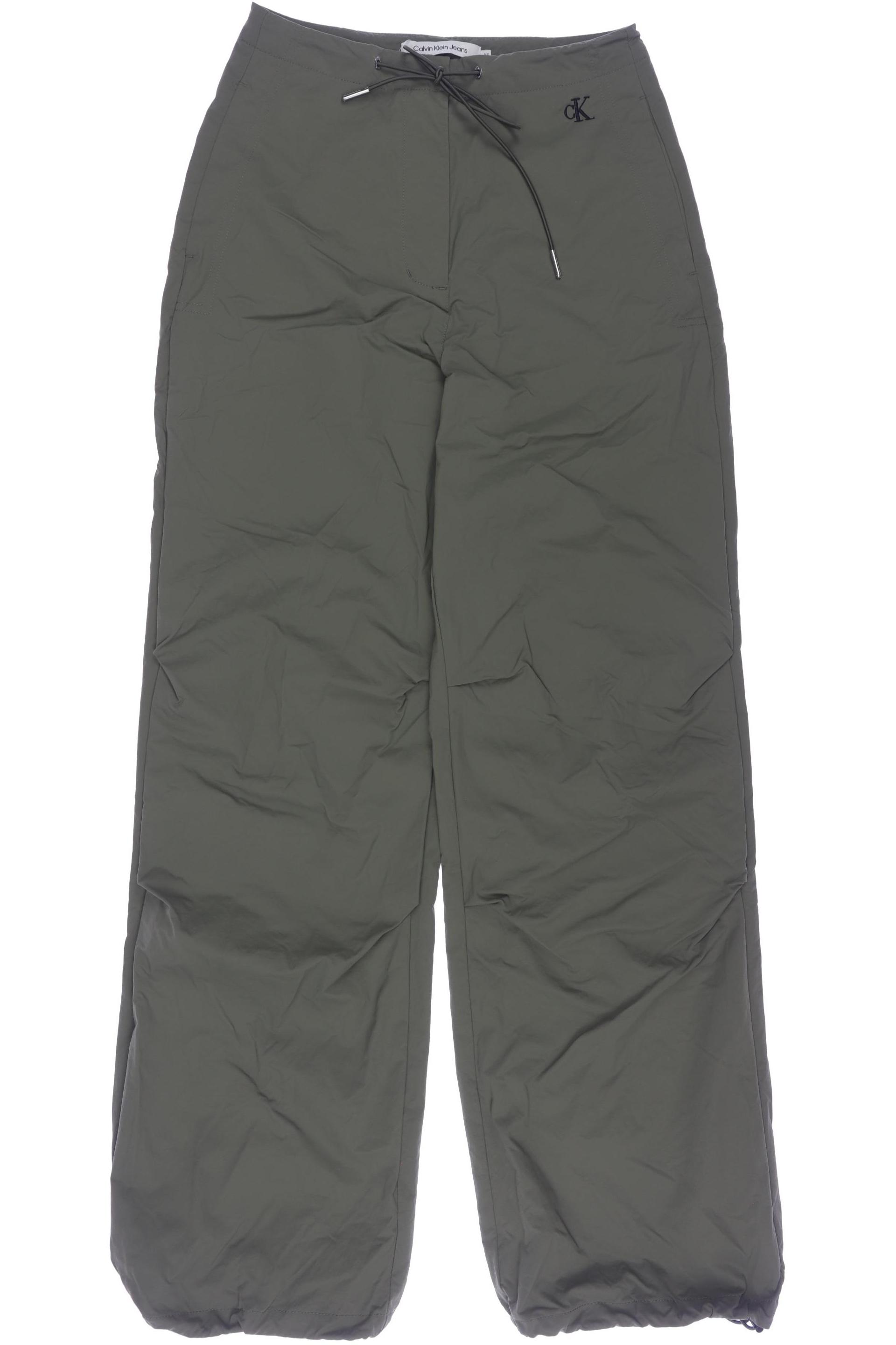 

Calvin Klein Jeans Damen Stoffhose, grün, Gr. 0