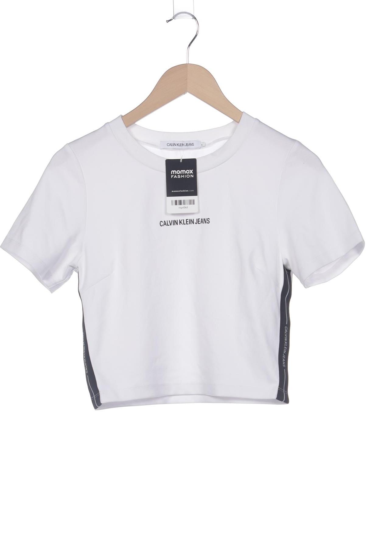 

Calvin Klein Jeans Damen T-Shirt, weiß, Gr. 36