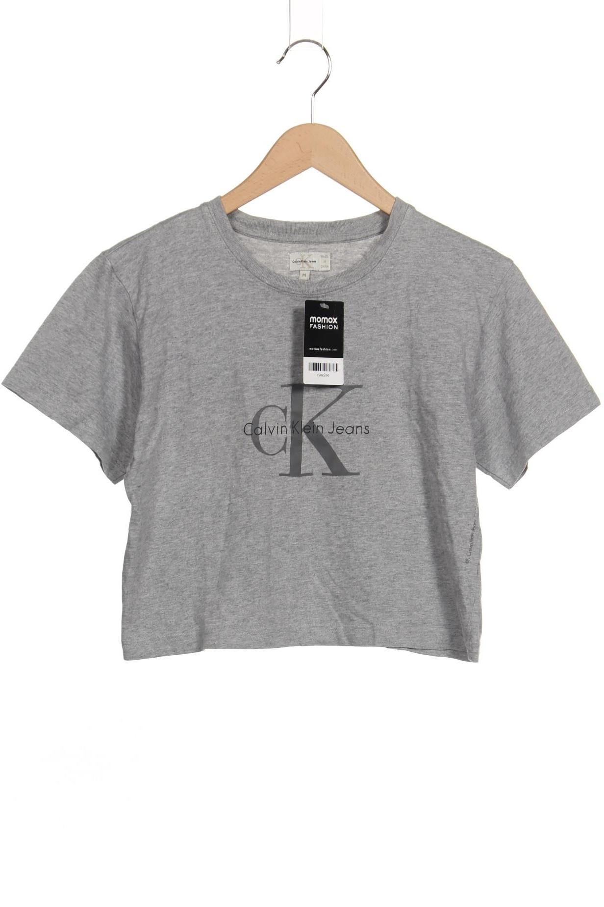 

Calvin Klein Jeans Damen T-Shirt, grau, Gr. 38