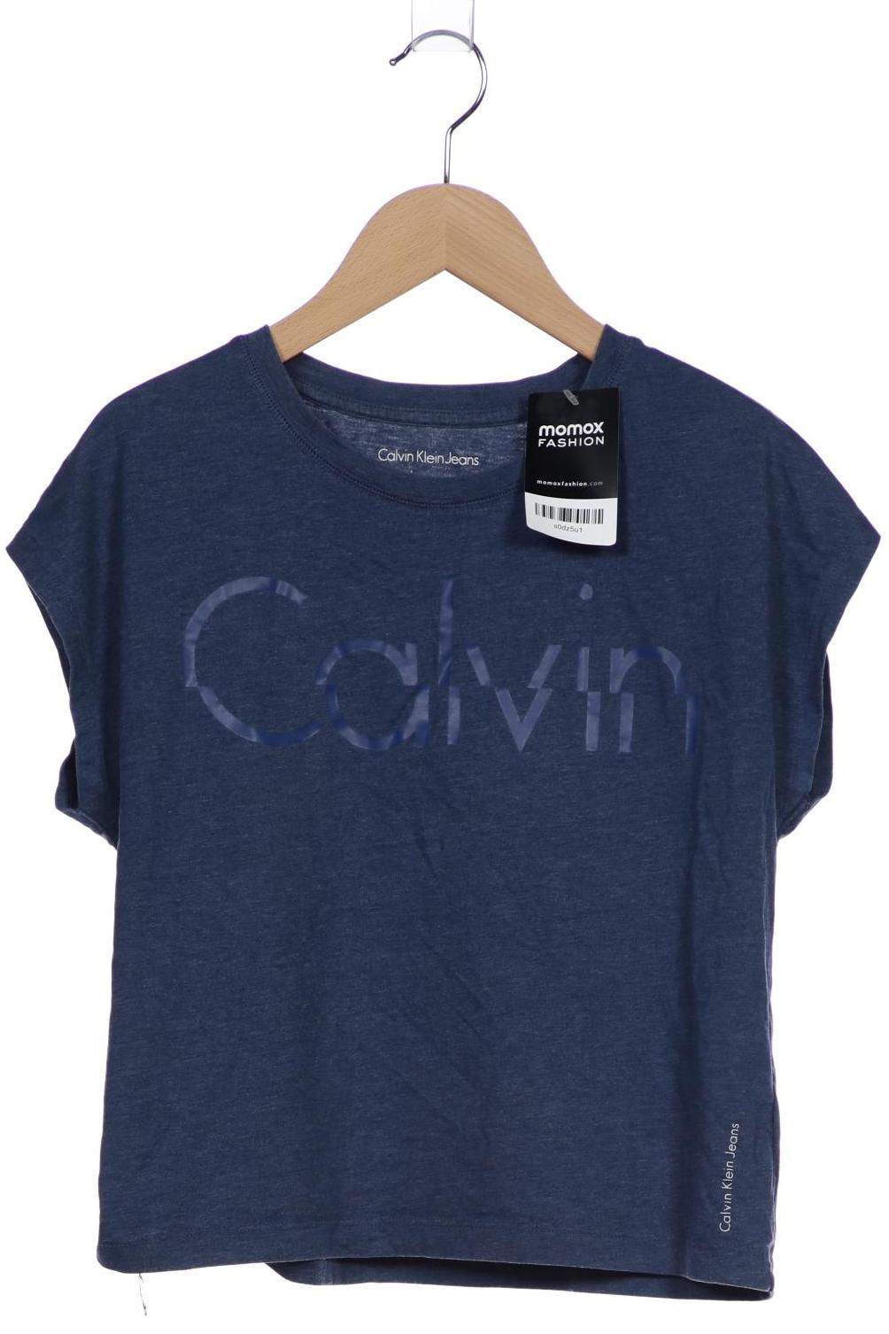 

Calvin Klein Jeans Damen T-Shirt, blau, Gr. 36