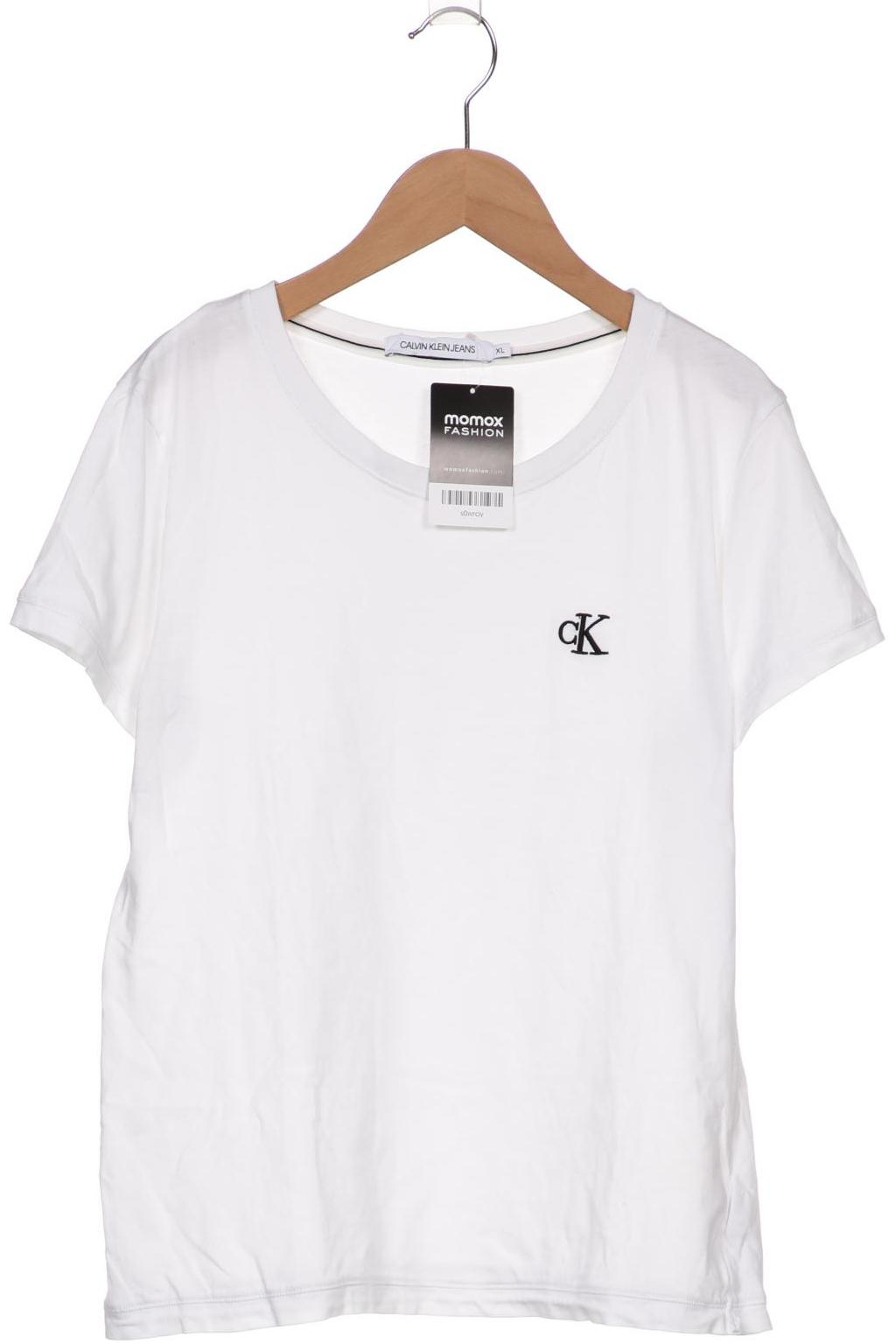 

Calvin Klein Jeans Damen T-Shirt, weiß, Gr. 44