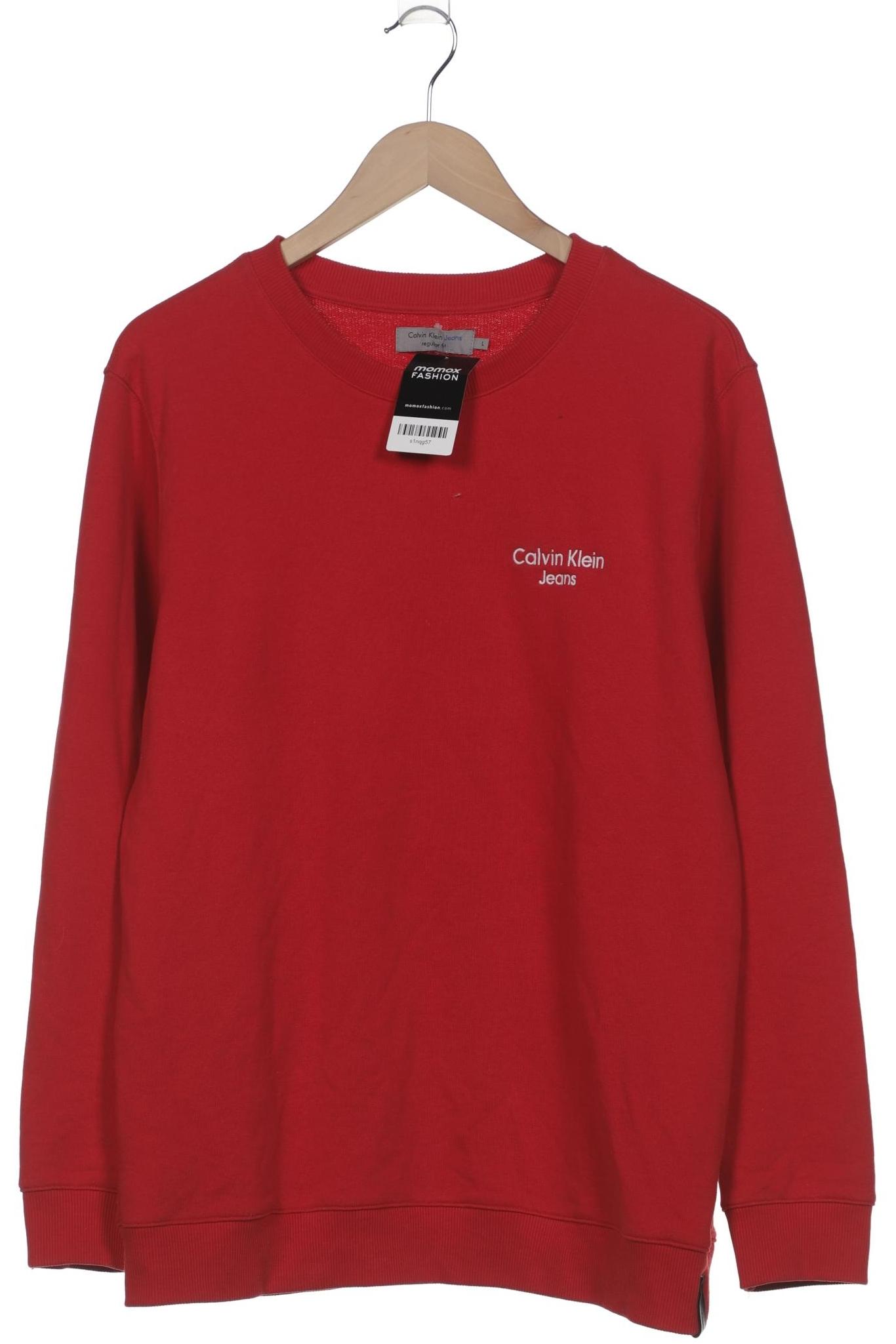 

Calvin Klein Jeans Herren Sweatshirt, bordeaux, Gr. 52