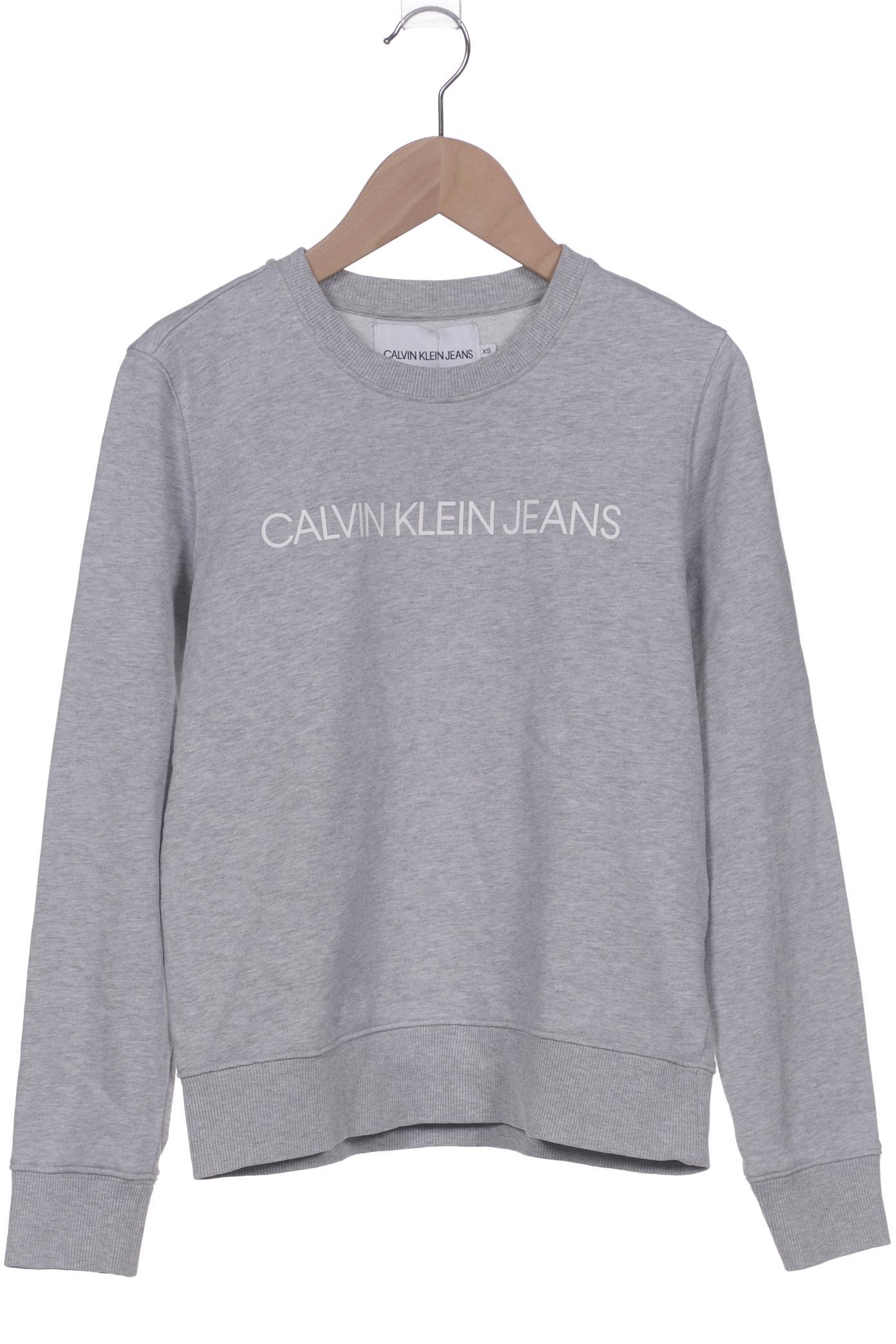 

Calvin Klein Jeans Damen Sweatshirt, grau, Gr. 34