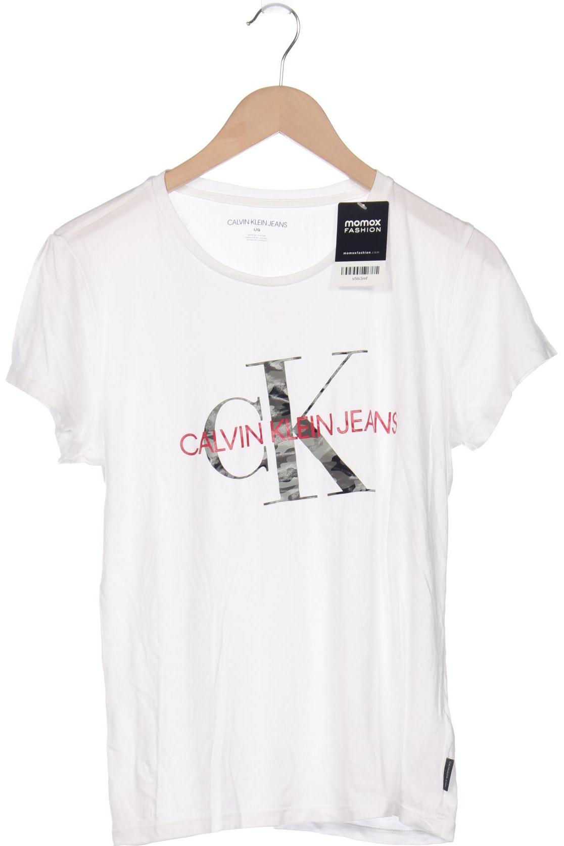 

Calvin Klein Jeans Damen T-Shirt, weiß