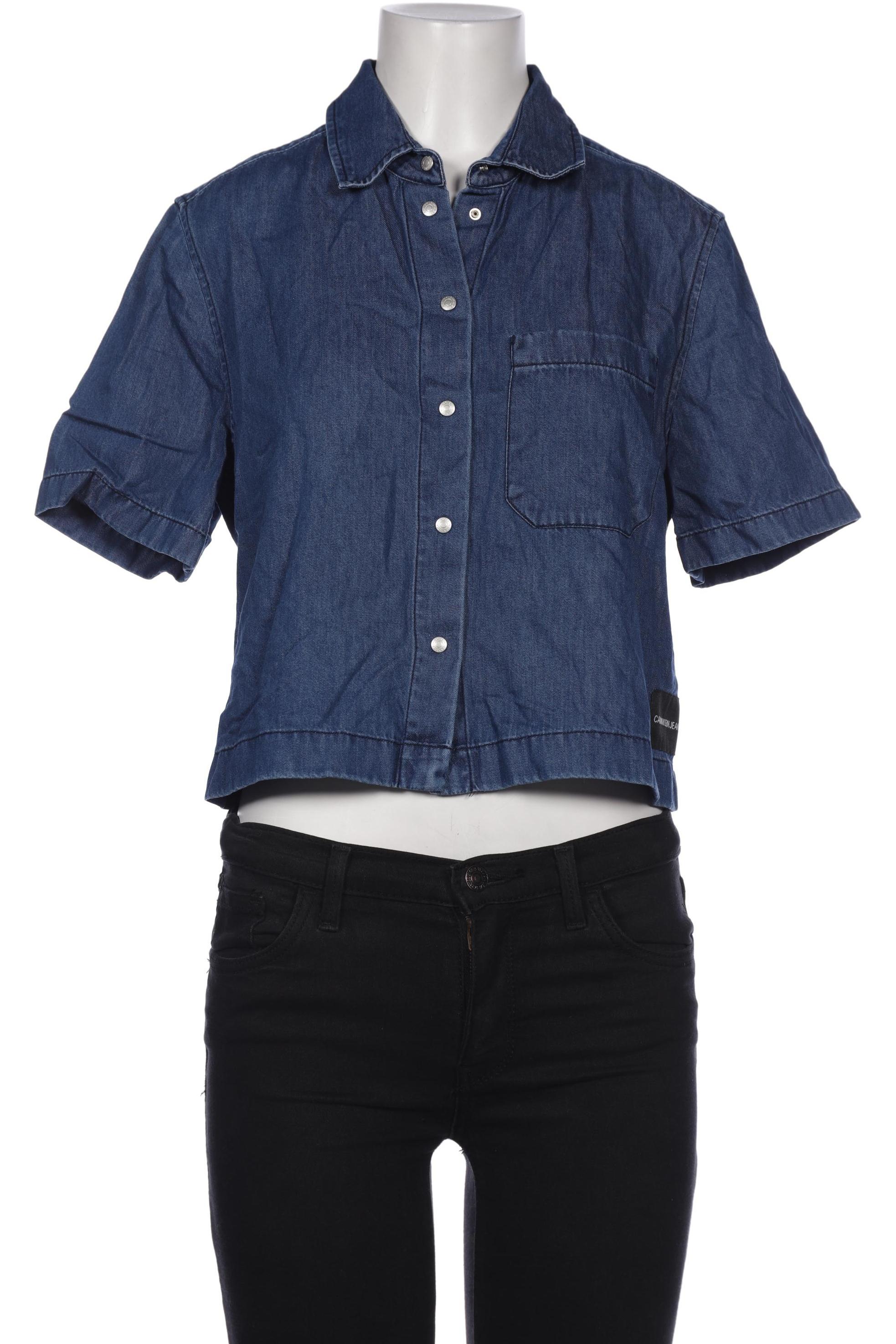 

Calvin Klein Jeans Damen Bluse, blau, Gr. 38