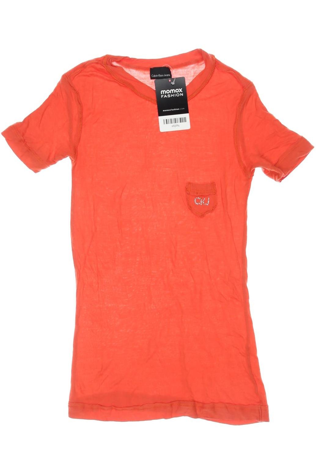 

Calvin Klein Jeans Damen T-Shirt, orange, Gr. 134