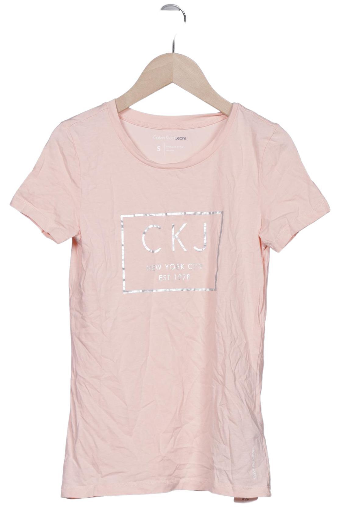 

Calvin Klein Jeans Damen T-Shirt, orange, Gr. 36